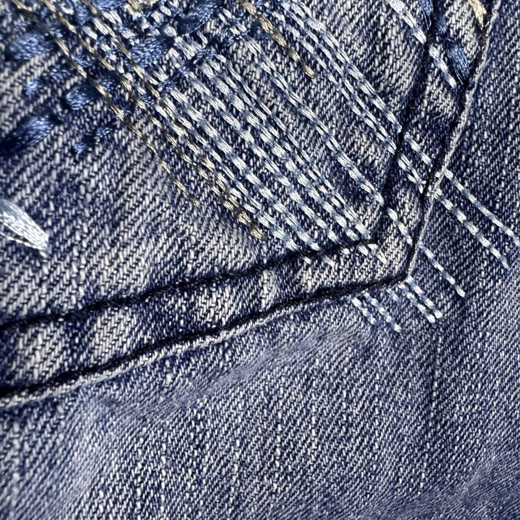 Denime 212 NYC Baggy Wide Leg Streetwear Y2K Fade Denim Skater Grunge Mens Jeans Blue Zip Size US 30 / EU 46 - 3 Thumbnail