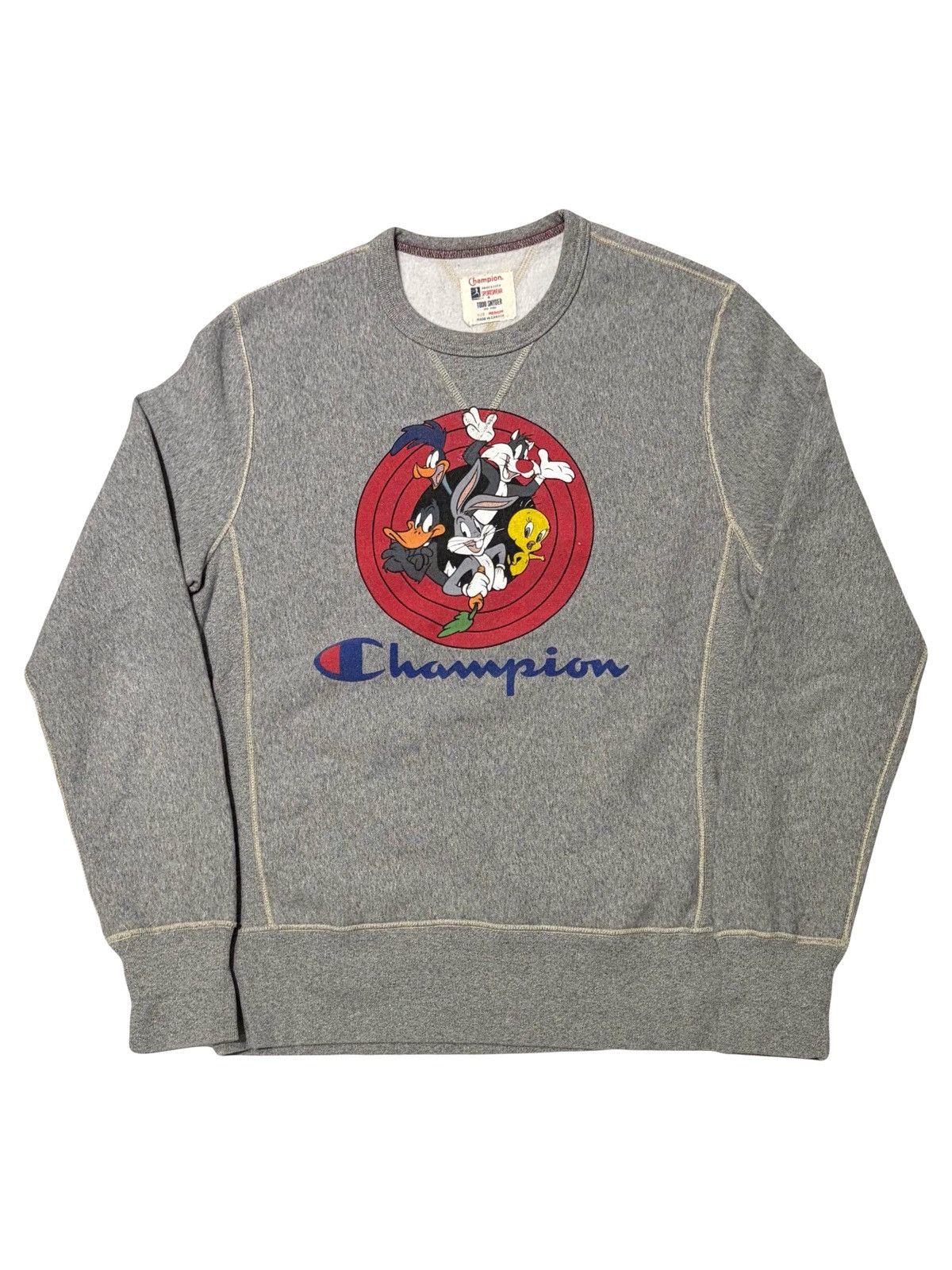 Champion × Todd Snyder Todd Snyder Champion + Looney Tunes Gang Reverse Weave Crew Size US M / EU 48-50 / 2 - 1 Thumbnail