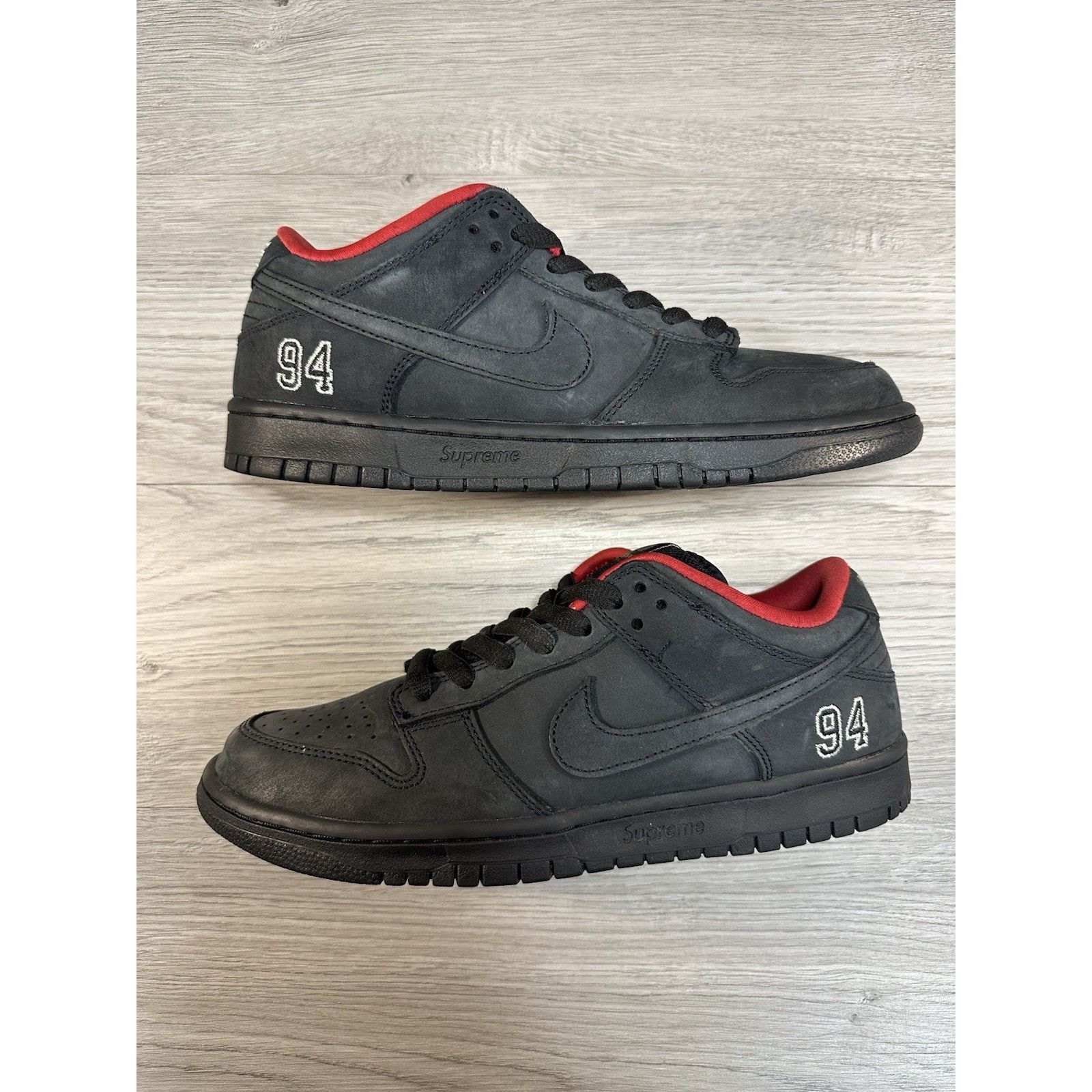 Nike Supreme x Nike Dunk SB Low Black - Size 9 Size US 9 / EU 42 - 2 Thumbnail