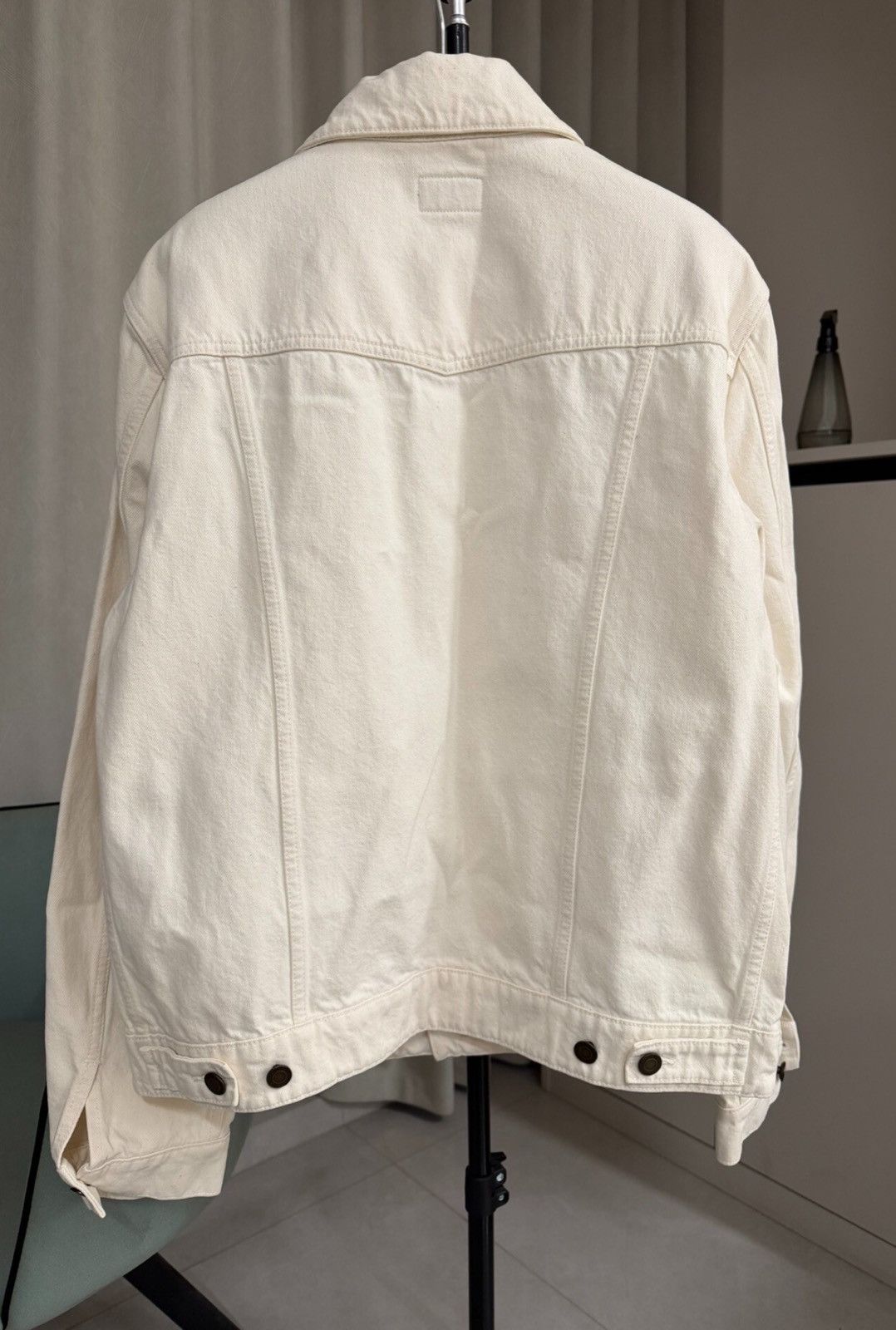 Saint Laurent Paris Saint Laurent SLP 22FW Off-White Denim Jacket Size US M / EU 48-50 / 2 - 2 Thumbnail