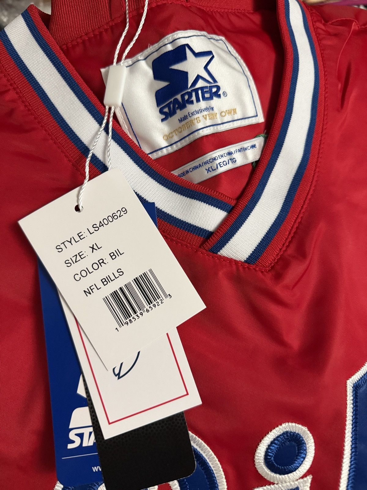 Drake OVO x NFL BUFFALO BILLS STARTER TRAINER PULLOVER JACKET Size US XL / EU 56 / 4 - 12 Thumbnail