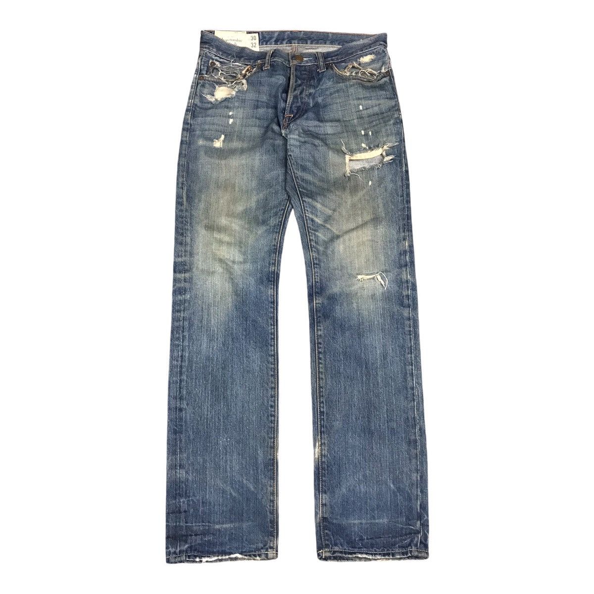 Japanese Brand Abercrombie fitch Distressed denim Japanese style pants Size US 30 / EU 46 - 1 Thumbnail