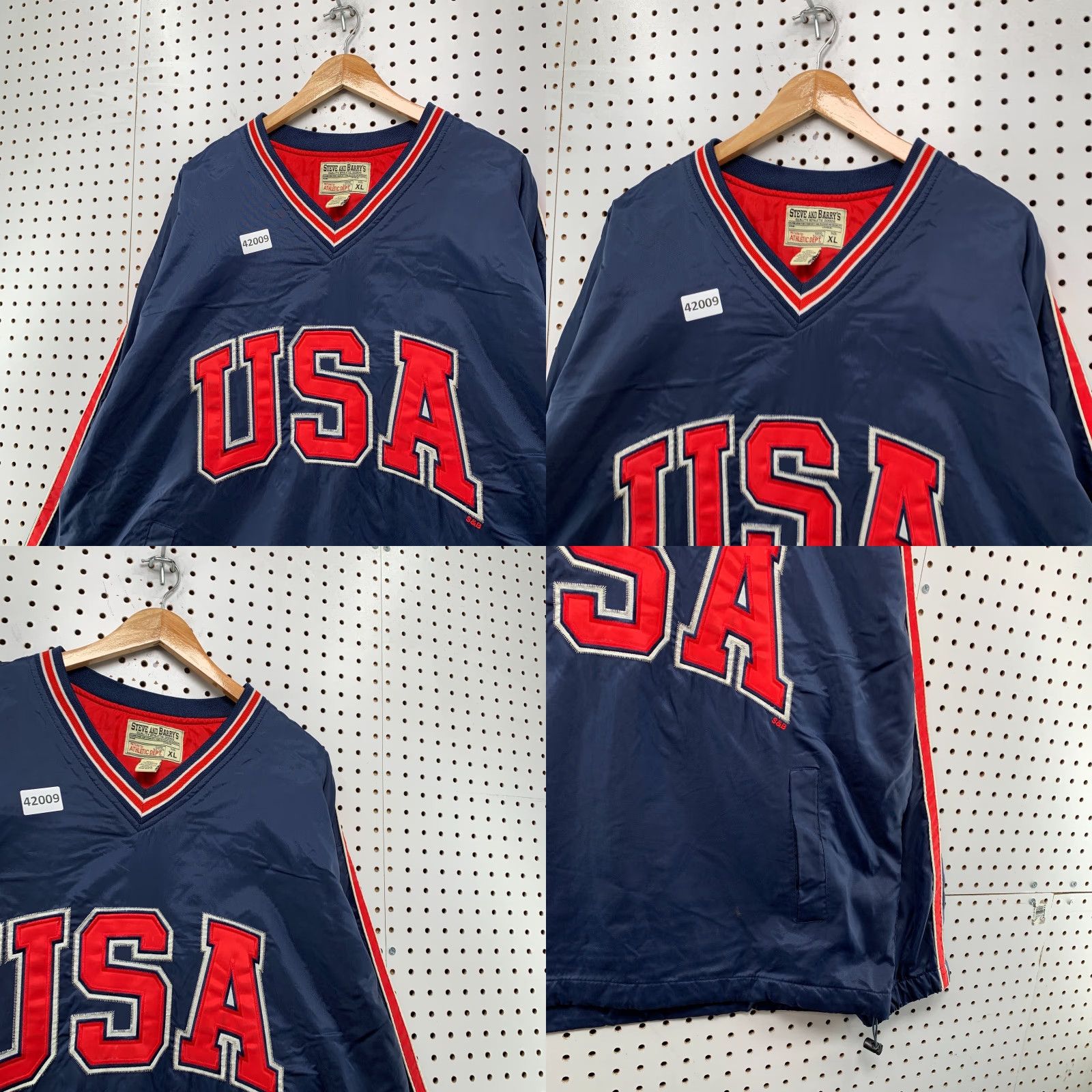 Vintage VINTAGE Steve & Barry’s USA Olympics Windbreaker Jacket Mens XL Blue Embroidered Size US XL / EU 56 / 4 - 8 Thumbnail