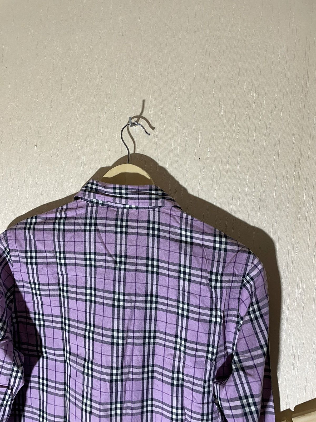 Burberry × Vintage Burberry London Nova check vintage streetwear shirt Size L / US 10 / IT 46 - 15 Thumbnail