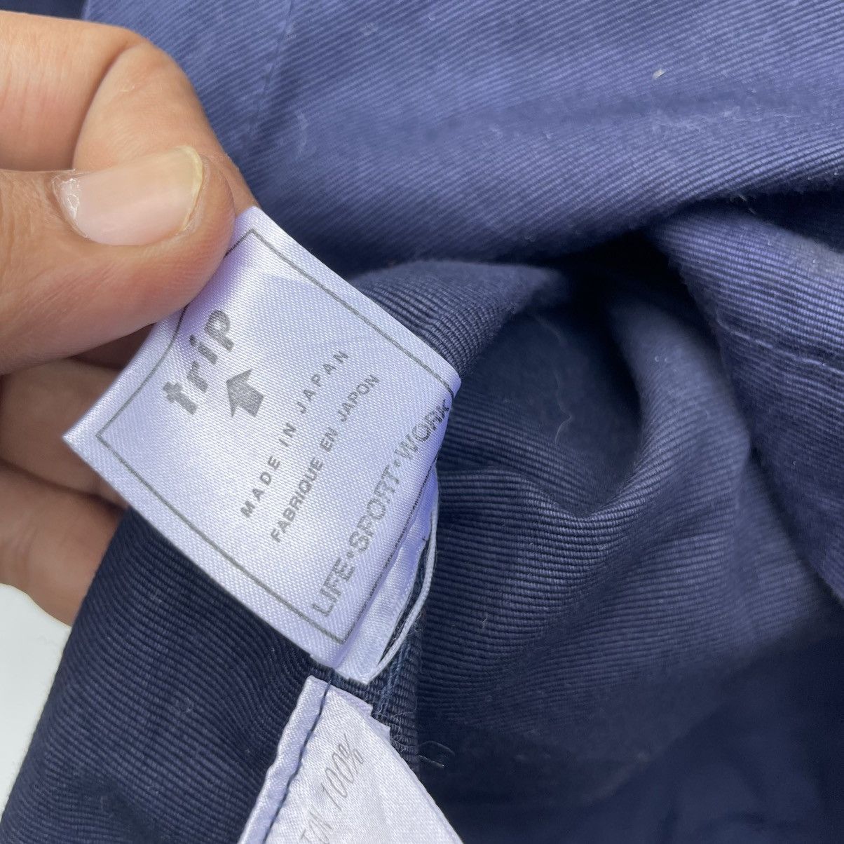 Indigo 💥Japanese Brand Trip Parka Hooded Jacket Size US M / EU 48-50 / 2 - 8 Thumbnail