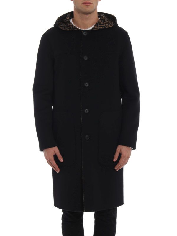 Fendi o1s1wg110226 Duffel Coat in Black Size US S / EU 44-46 / 1 - 2 Thumbnail