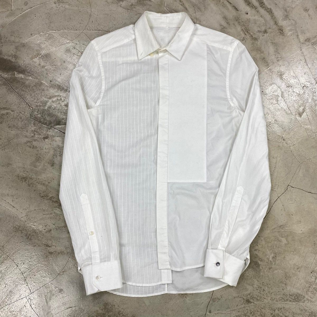 H&M × Maison Margiela FW2012 Reconstructed Mixed Panels Shirt Size US S / EU 44-46 / 1 - 1 Thumbnail
