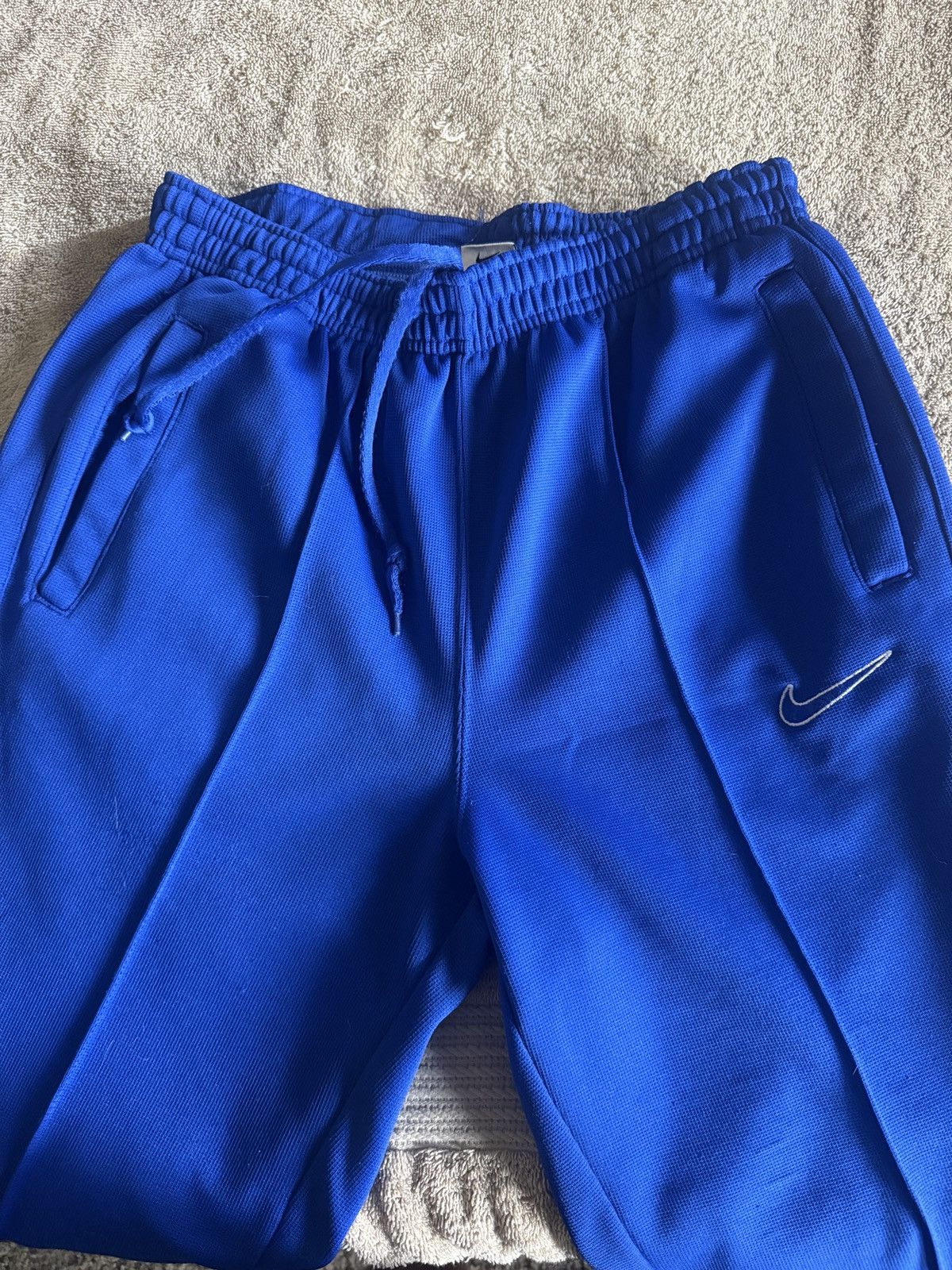 Nike VINTAGE Y2K Nike Royal Blue Track Pants Size US 35 - 7 Thumbnail