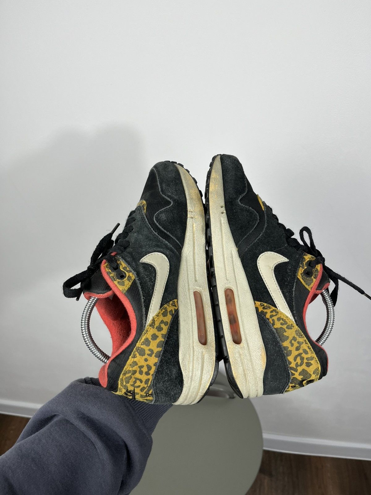 Nike Nike Air Max 1 Leopard Print Black Red 38.5 US 7.5 Sneakers Size US 7.5 / IT 37.5 - 9 Thumbnail