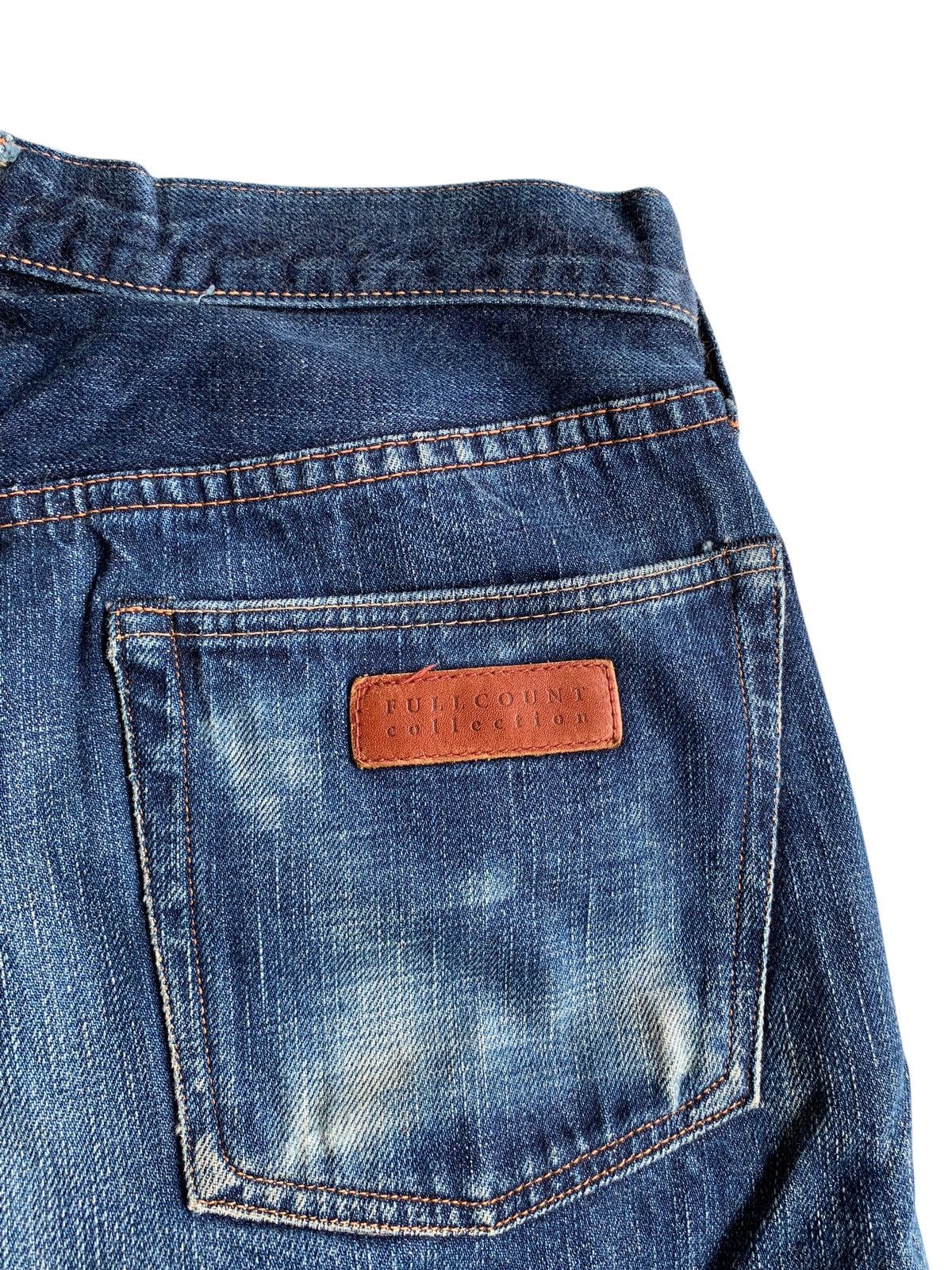 Full Count & Co. FULL COUNT SELVEDGE BUTTON FLY FADED DISTRESSED DENIM Size US 31 - 9 Thumbnail