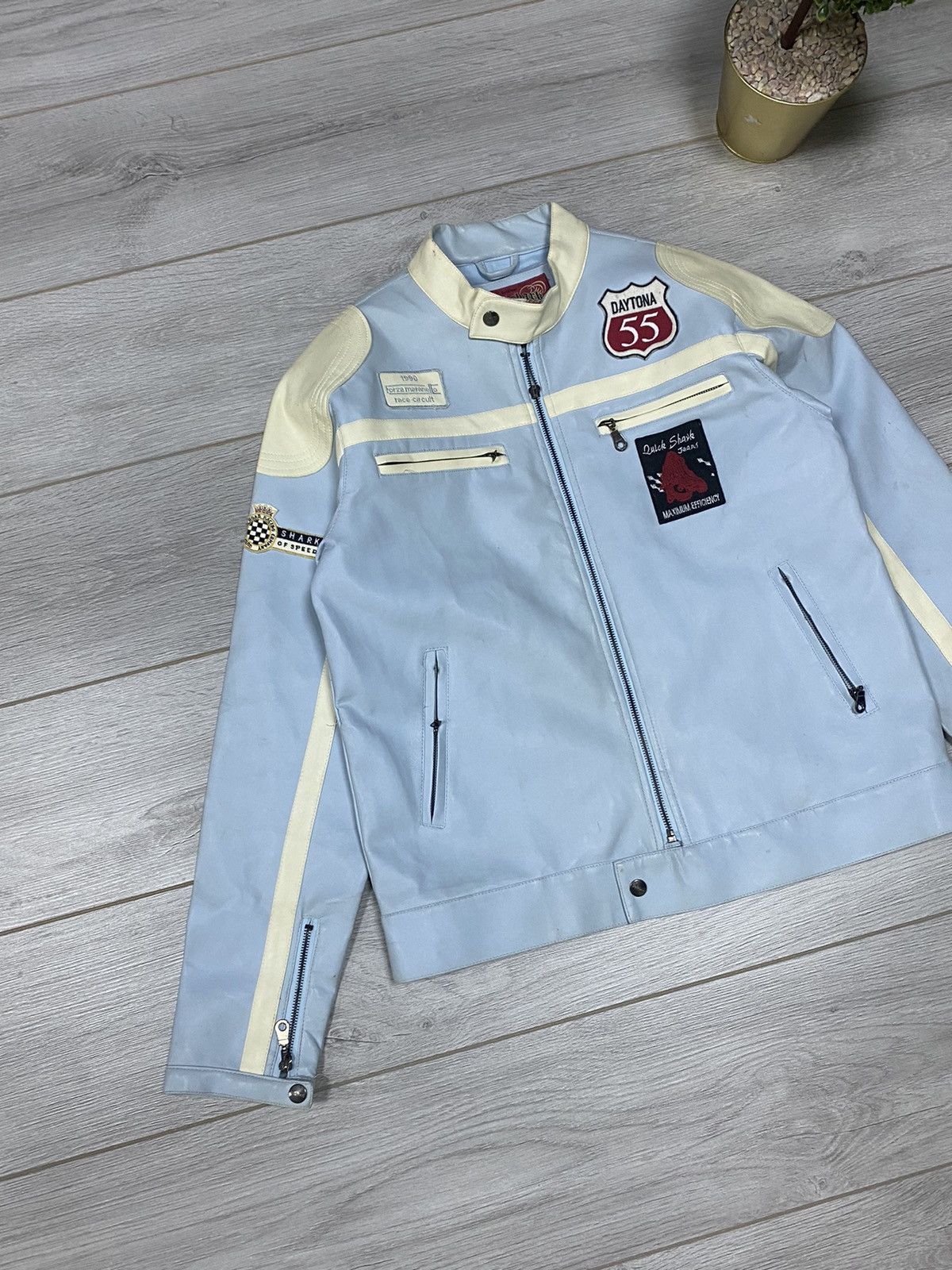 NASCAR Vintage Baby Blue Nascar Jacket F1 quickshark Size L / US 10 / IT 46 - 4 Thumbnail