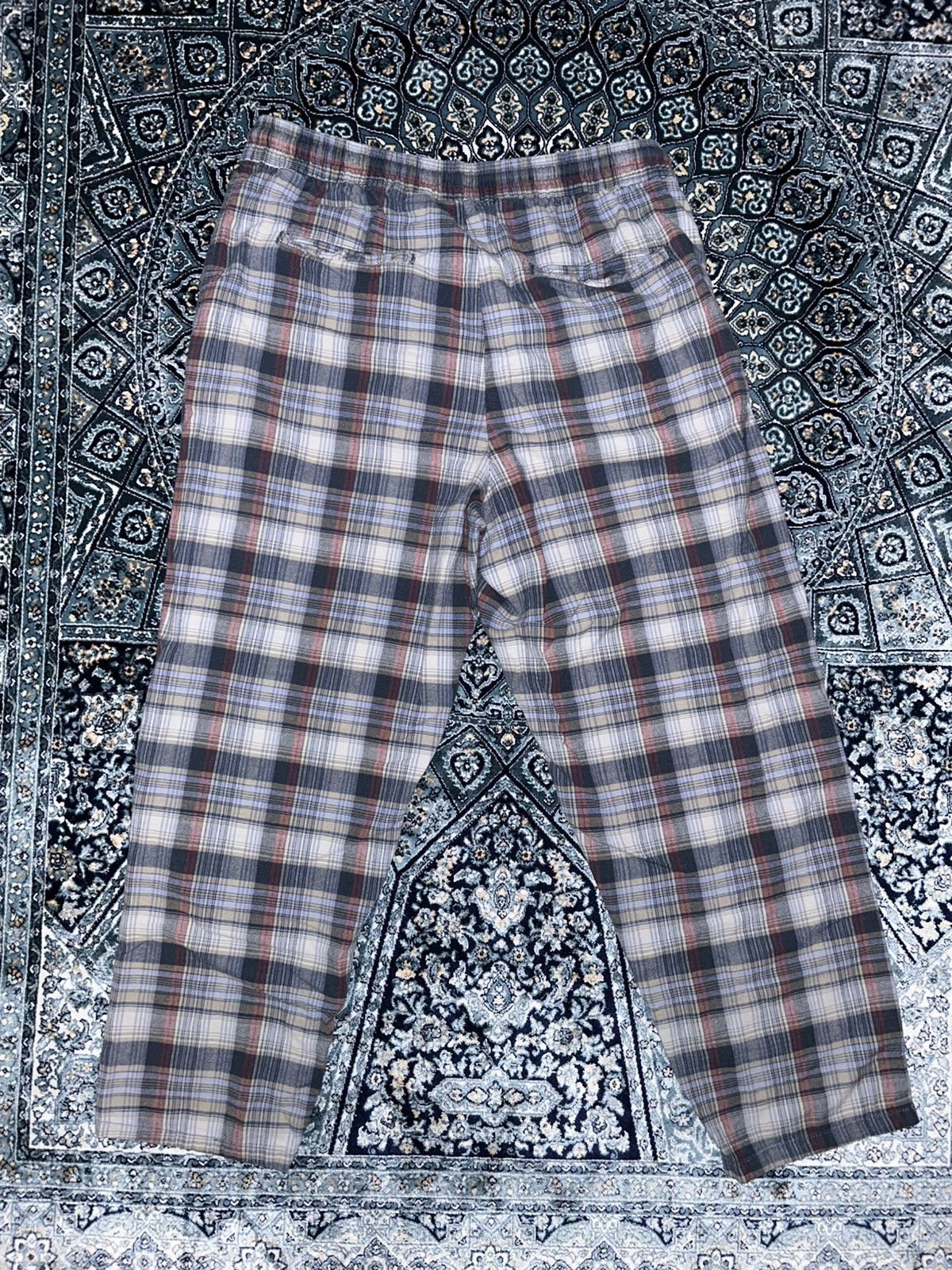Vintage Vintage Plaid Drawstring Sweatpants Size US 30 / EU 46 - 2 Thumbnail