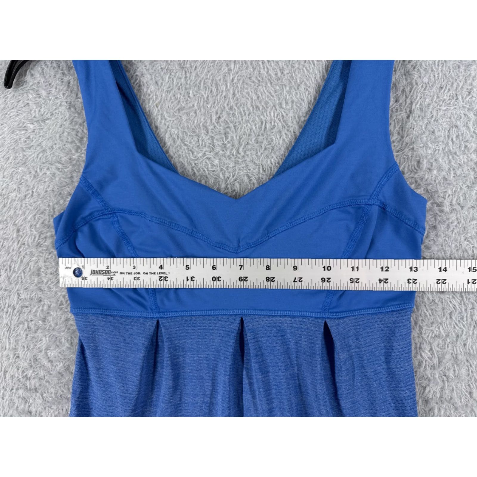 Lululemon Lululemon Shirt Women 4 Blue Tank Sleeveless Racerback Drawstring Built-In Bra Athletic Colorful Outdoor Sports 90s Size S / US 4 / IT 40 - 6 Thumbnail