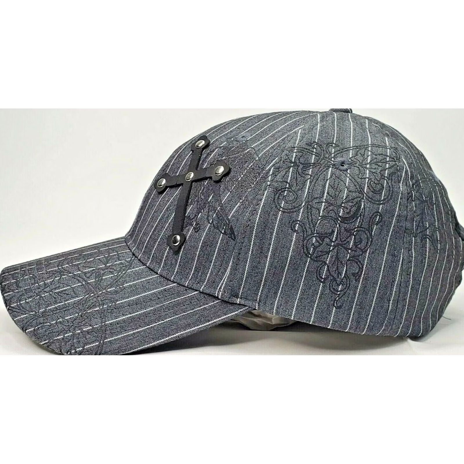 Planet Hollywood VINTAGE Planet Hollywood Baseball Cap Black Gray Adjustable EUC Mens Hat 1998 Cross Graphic 90s Orlando Florida Size ONE SIZE - 4 Thumbnail