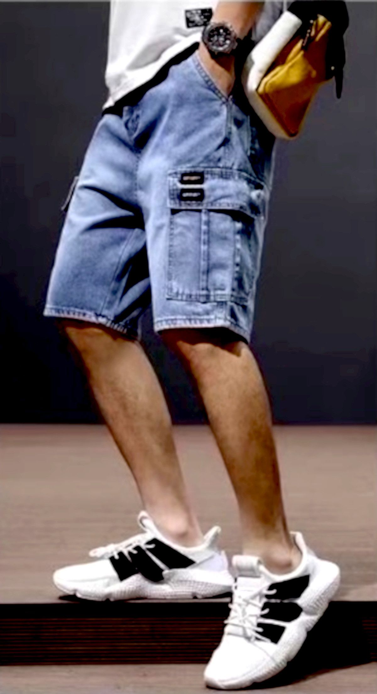 Designer × Japanese Brand × Vintage Stunning Vintage Cargo Pockets Washed Jeans Shorts Size US 30 / EU 46 - 3 Thumbnail