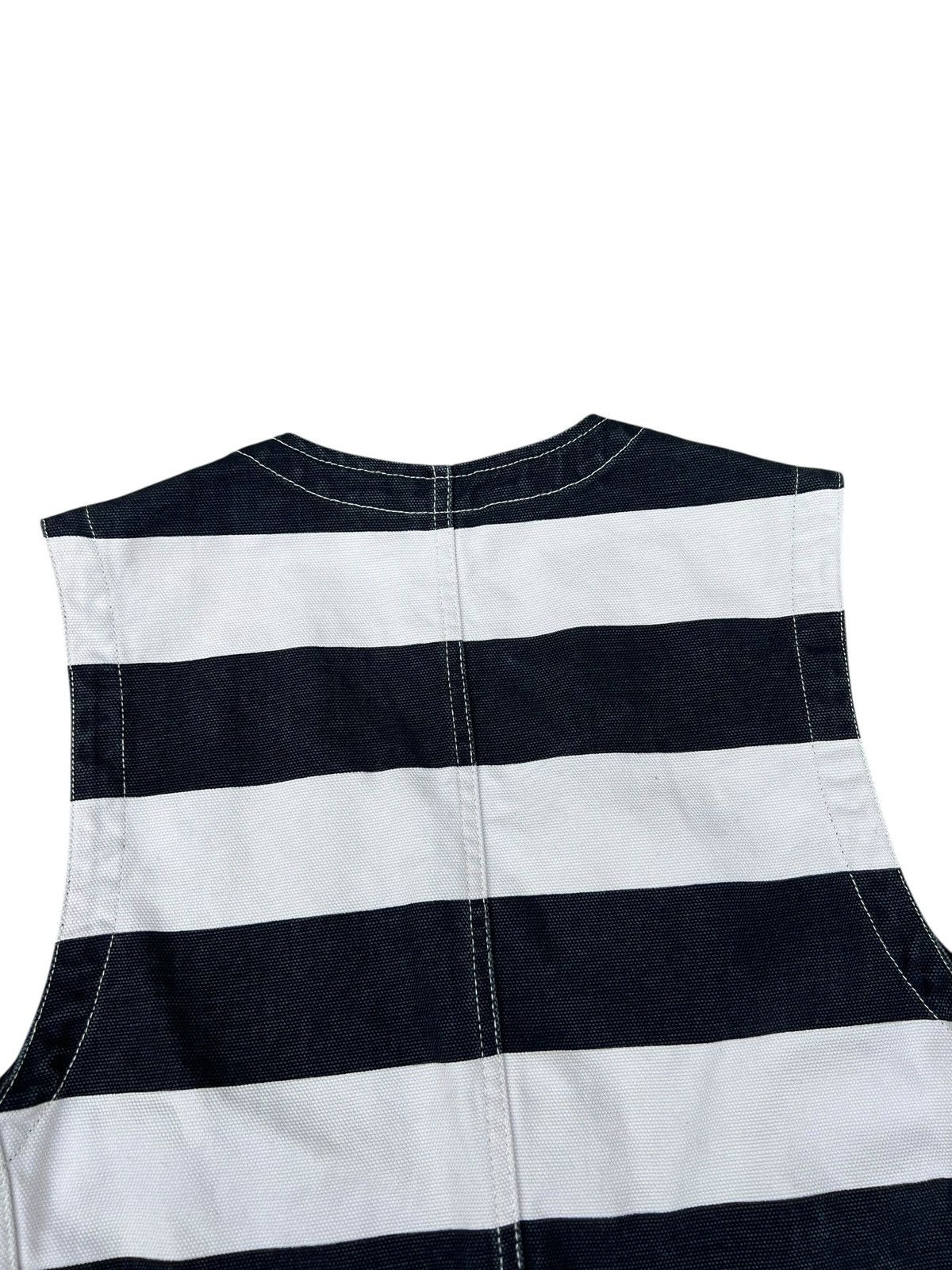 Vanson Leathers Vanson Cottons Jailer Border Striped Cotton Canvas Vest Size US S / EU 44-46 / 1 - 16 Thumbnail