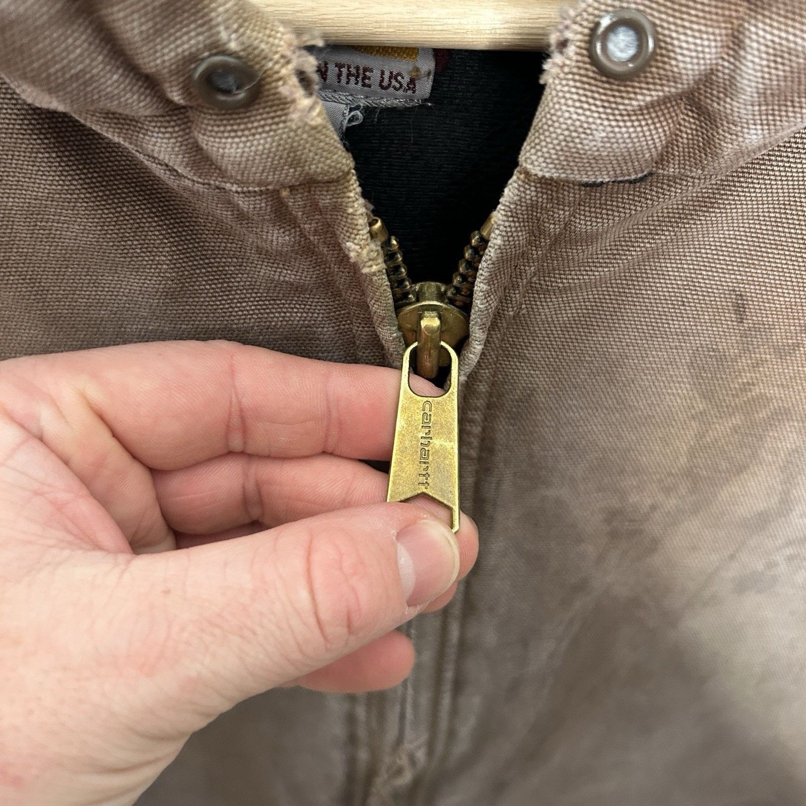 Carhartt Vintage Dyed Carhartt Hooded Active Jacket “Brown” J140 BRN Size US L / EU 52-54 / 3 - 14 Thumbnail