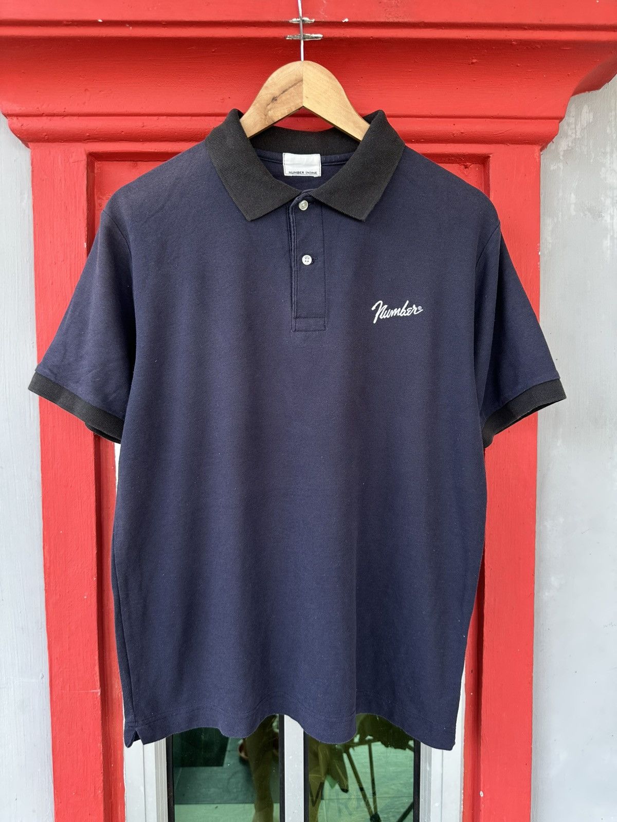 Number (N)ine Number (N)ine Spellout Polo Tee Size US L / EU 52-54 / 3 - 1 Thumbnail