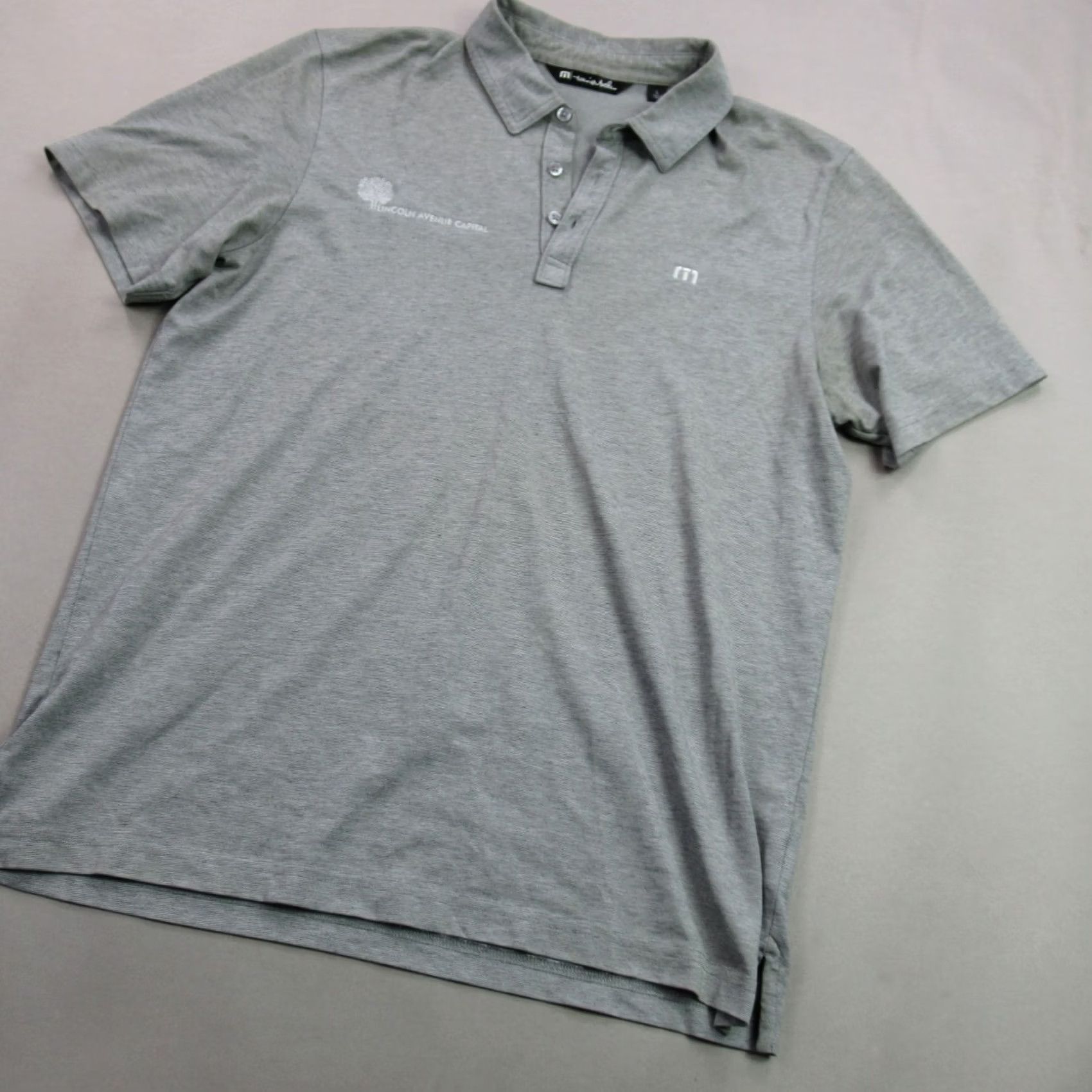 TravisMathew Travis Mathew Mens Large Polo Golf Shirt Short Sleeve Casual Gray Outdoors Size US L / EU 52-54 / 3 - 2 Thumbnail