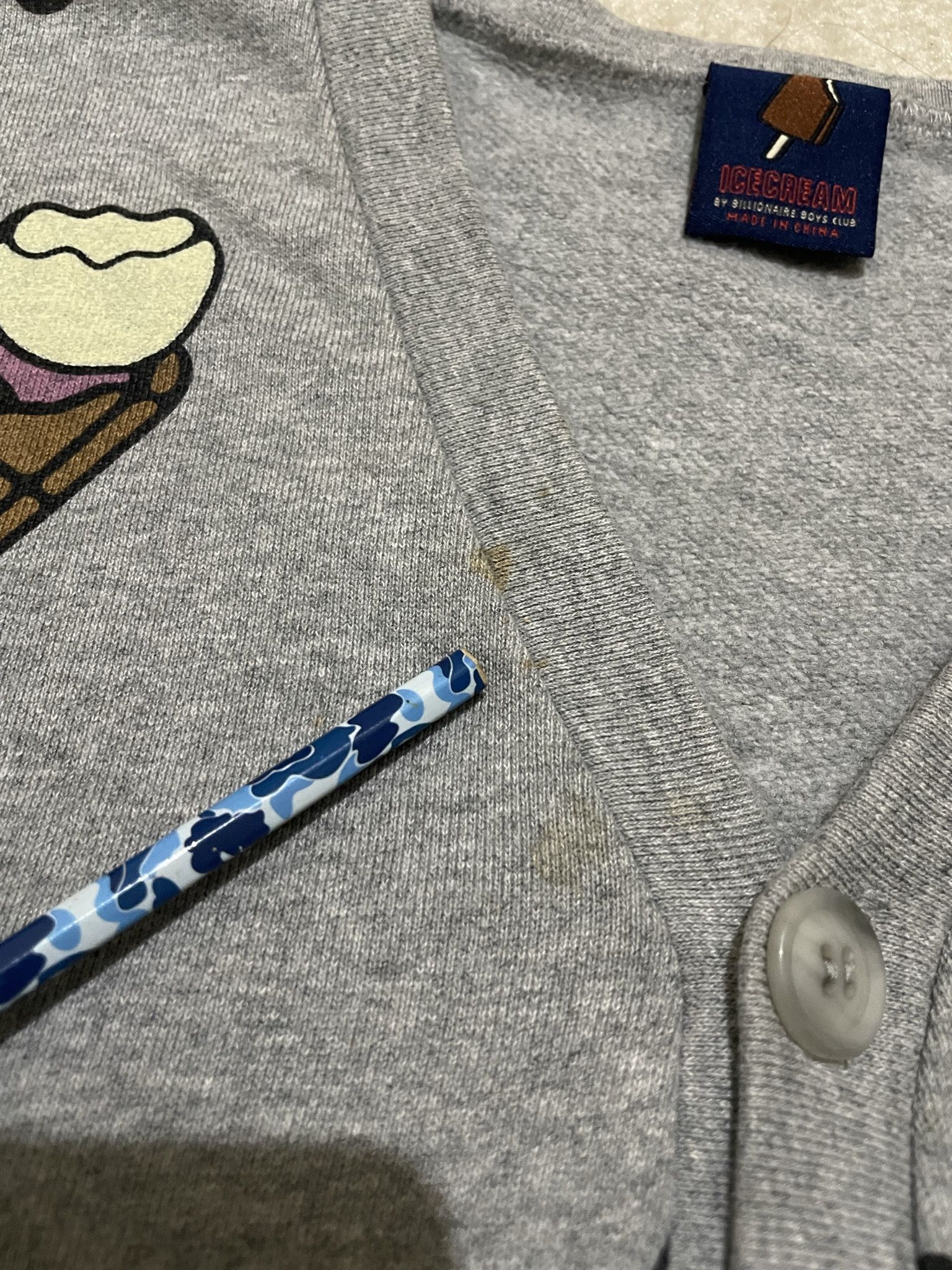 Billionaire Boys Club Season 12 (A/W 2011) BBC/Ice Cream Full Logo Cardigan Size US S / EU 44-46 / 1 - 9 Thumbnail