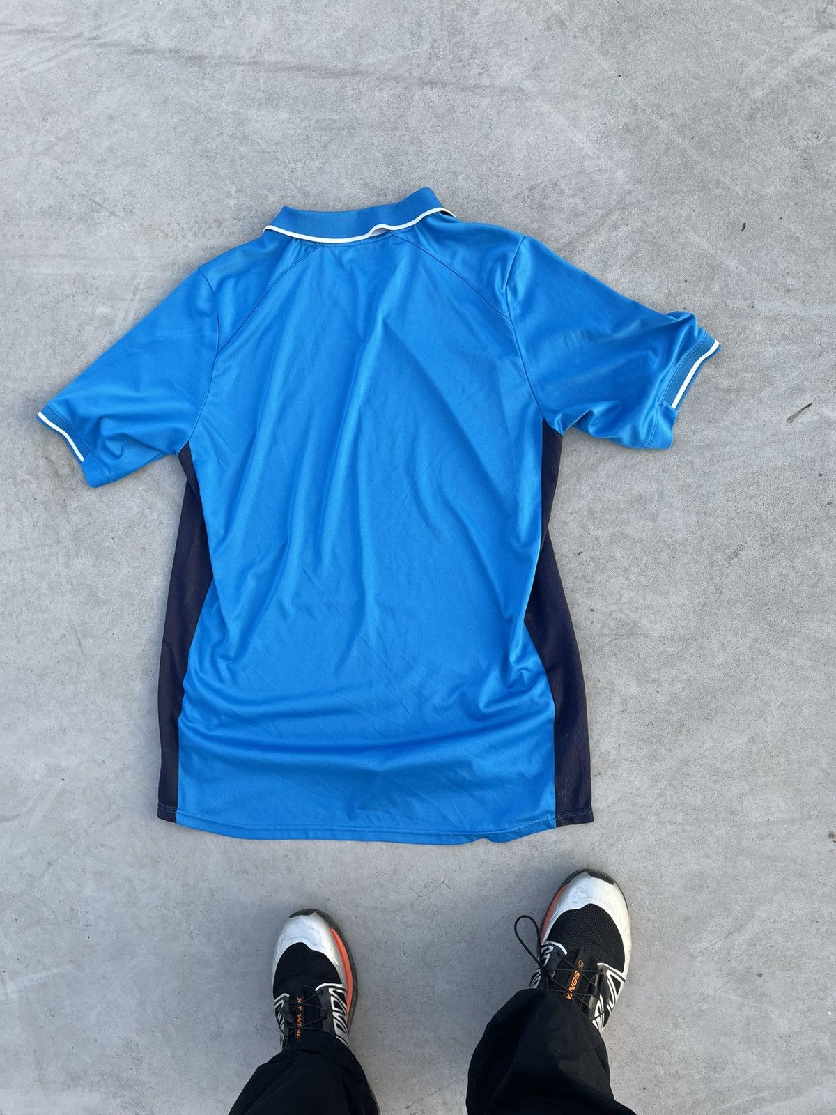 Vintage LEEDS VINTAGE HOME FOOTBALL T-SHIRT MACRON SOCCER JERSEY Size US L / EU 52-54 / 3 - 6 Thumbnail