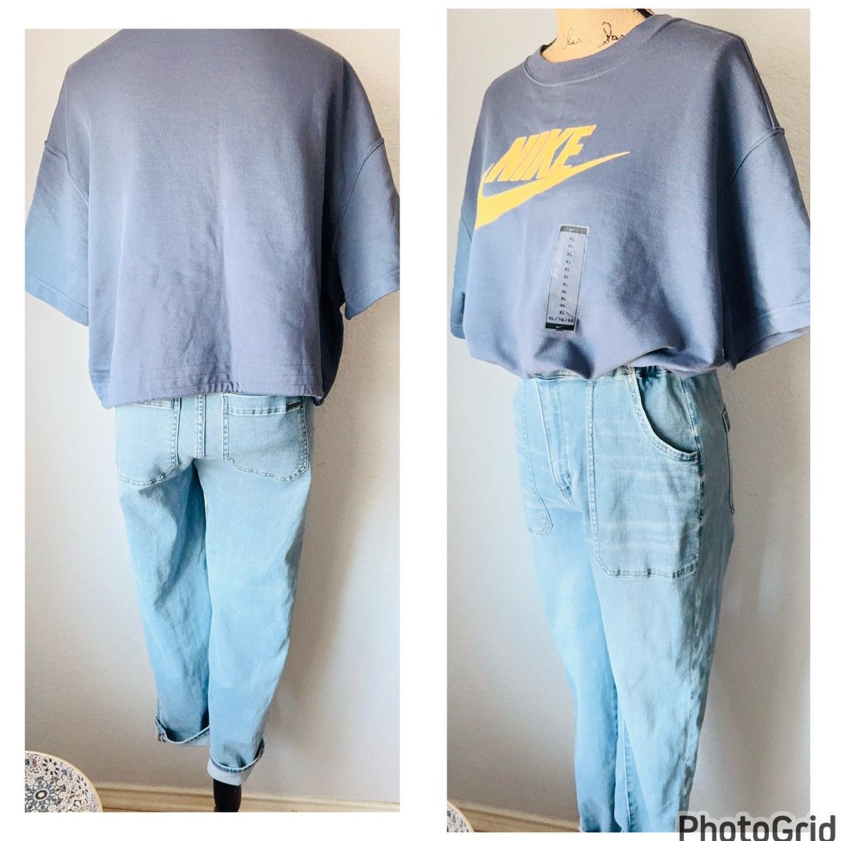Nike Adjustable Cropped Sweatshirt Size XL / US 12-14 / IT 48-50 - 6 Thumbnail