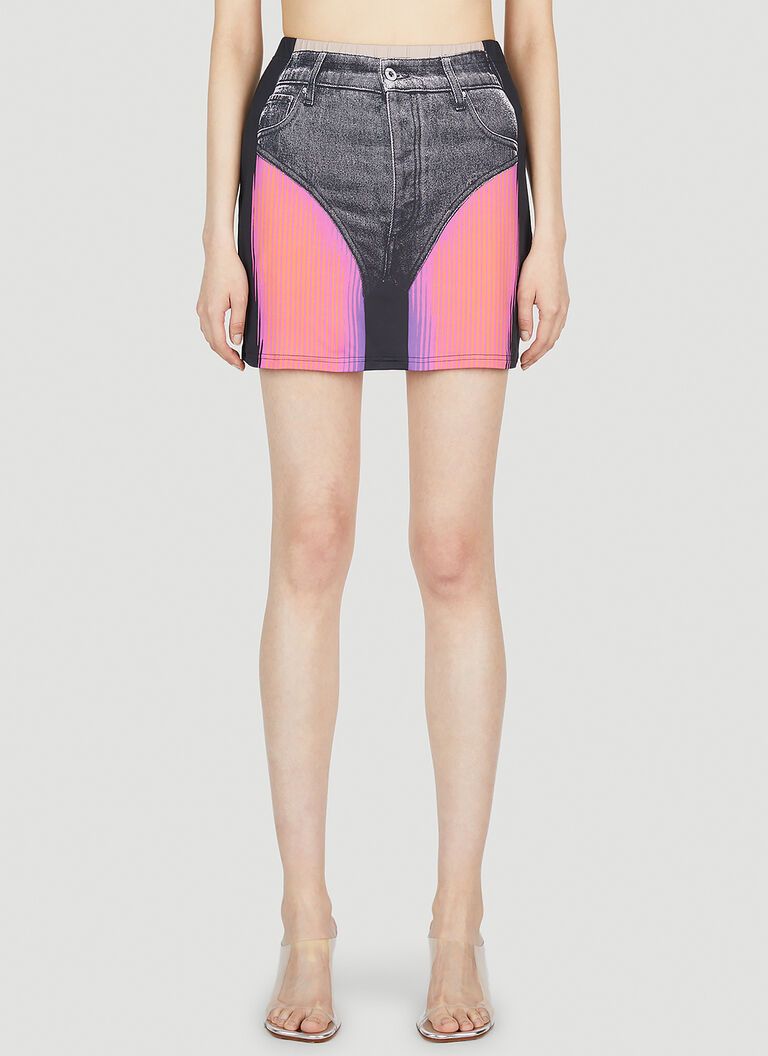 Jean Paul Gaultier × Y/Project Trompe L'oeil Janty Mini Skirt Size 26" / US 2 / IT 38 - 10 Thumbnail