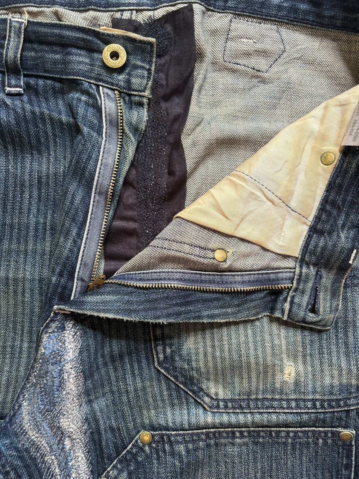 Japanese Brand Vintage Japanese Brand Mud Wash Hickory Baggy Carpenter Jean Size US 32 / EU 48 - 9 Thumbnail