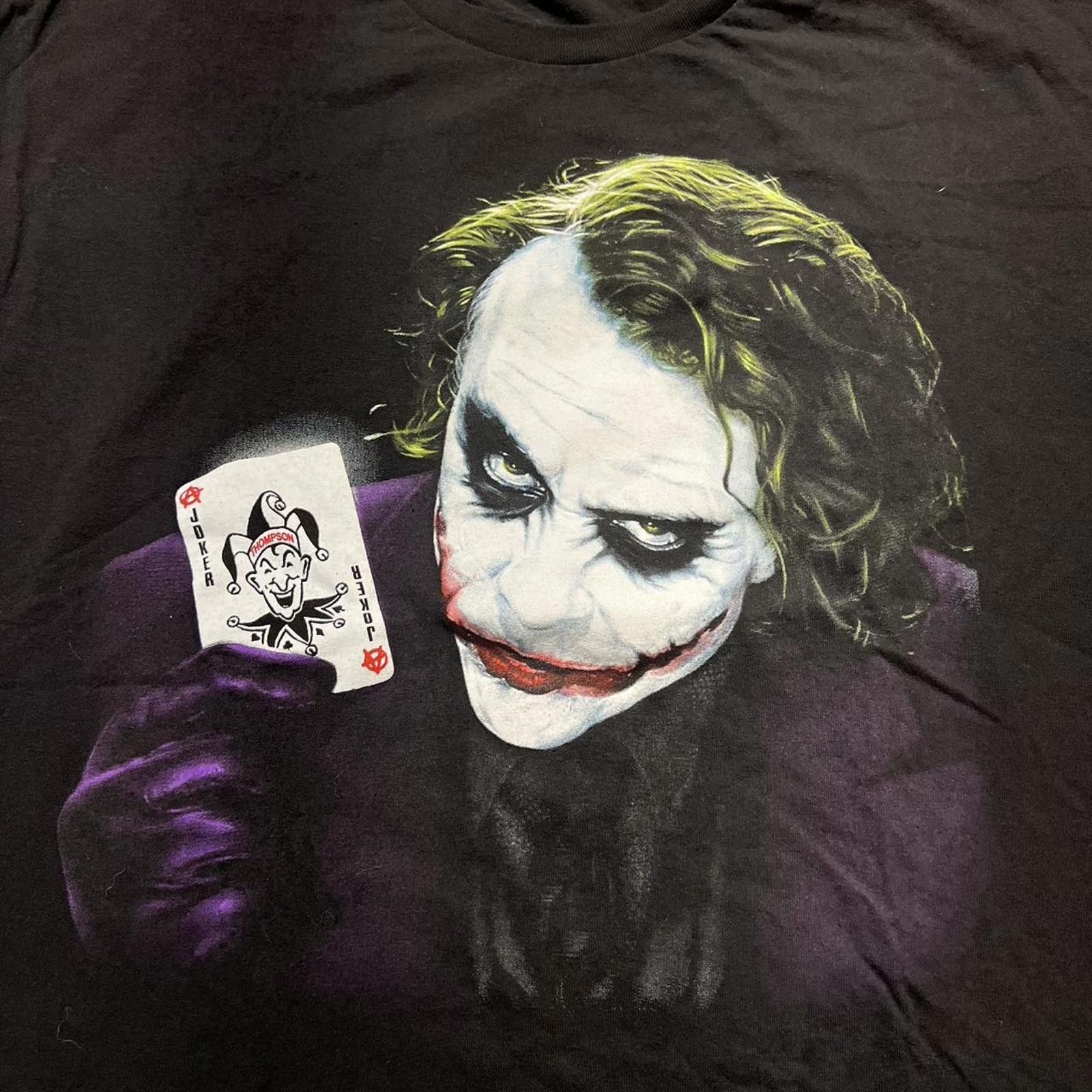 Anvil Vintage Dark Knight Joker Heath Ledger Batman Big Face Tee Size US XL / EU 56 / 4 - 4 Thumbnail