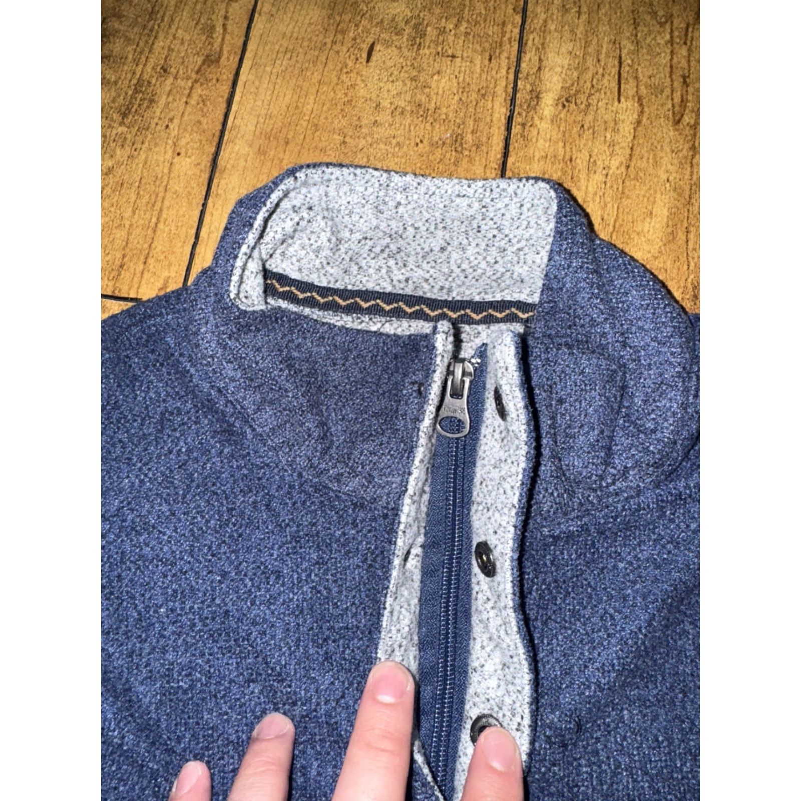 Vintage VINTAGE 1946 Quarter Zip Sweatshirt Blue Small Men 18x25 Pullover Zip Size US S / EU 44-46 / 1 - 6 Thumbnail