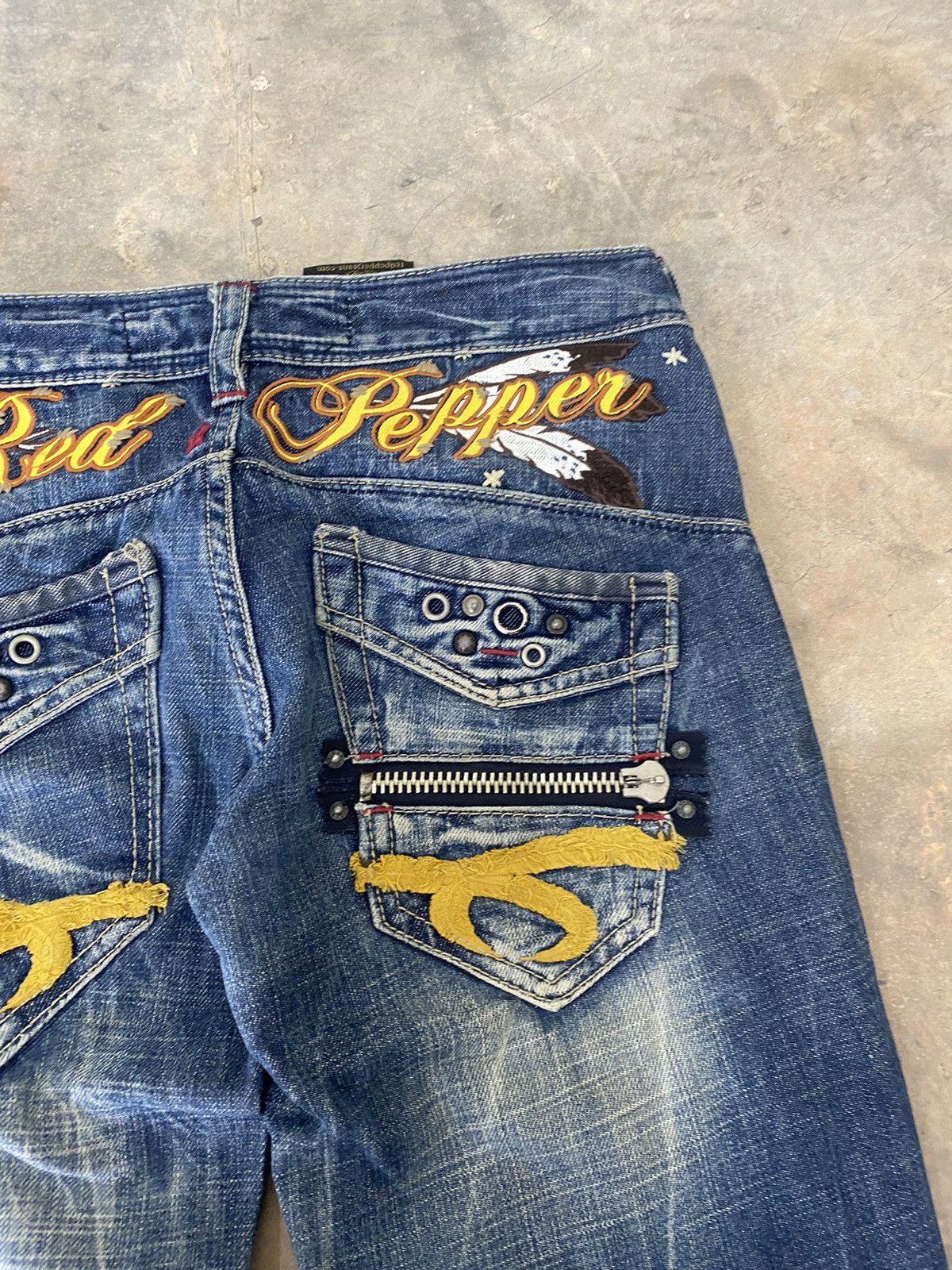 Hysteric Glamour Sick☠️ Red Pepper Flare Jeans Punk Grunge Lgb Size US 30 / EU 46 - 12 Thumbnail