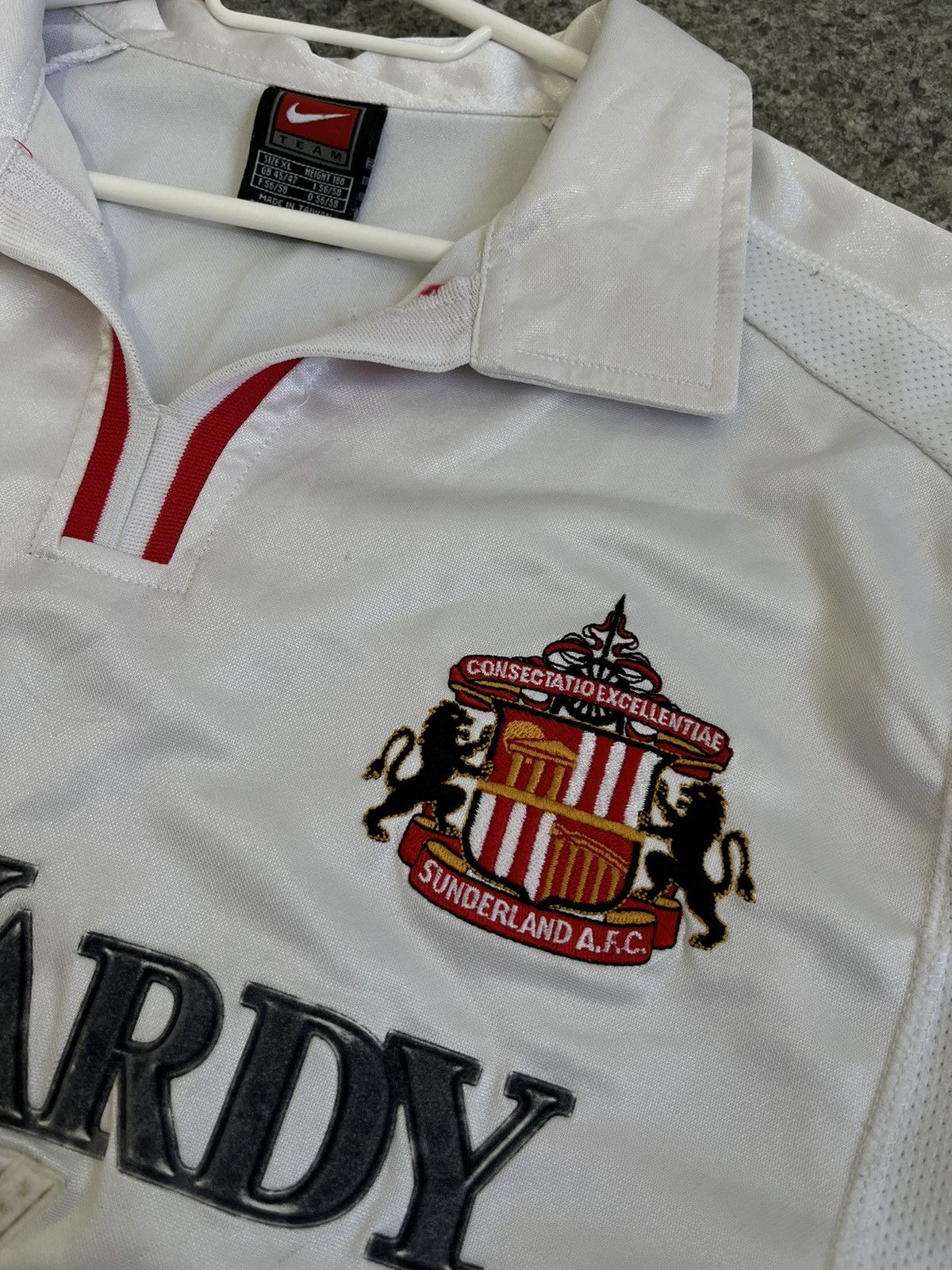 Nike × Vintage Vintage Nike Sunderland 2003 Soccer Jersey Drill Y2K 90s Size US XL / EU 56 / 4 - 4 Thumbnail