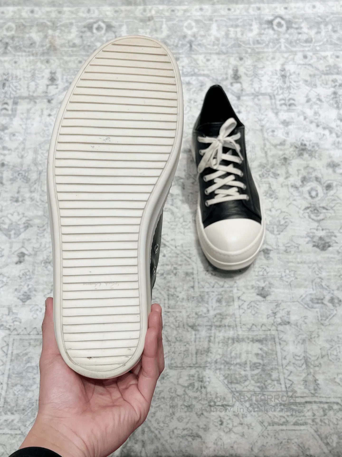 Rick Owens Rick Owens x Converse Leather Low-Top. Size US 10.5 / EU 43-44 - 8 Thumbnail