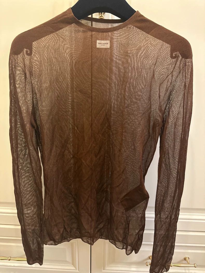 Saint Laurent Paris Saint Laurent Paris Saint Laurent Long Sleeve Top in New C Size US M / EU 48-50 / 2 - 1 Thumbnail