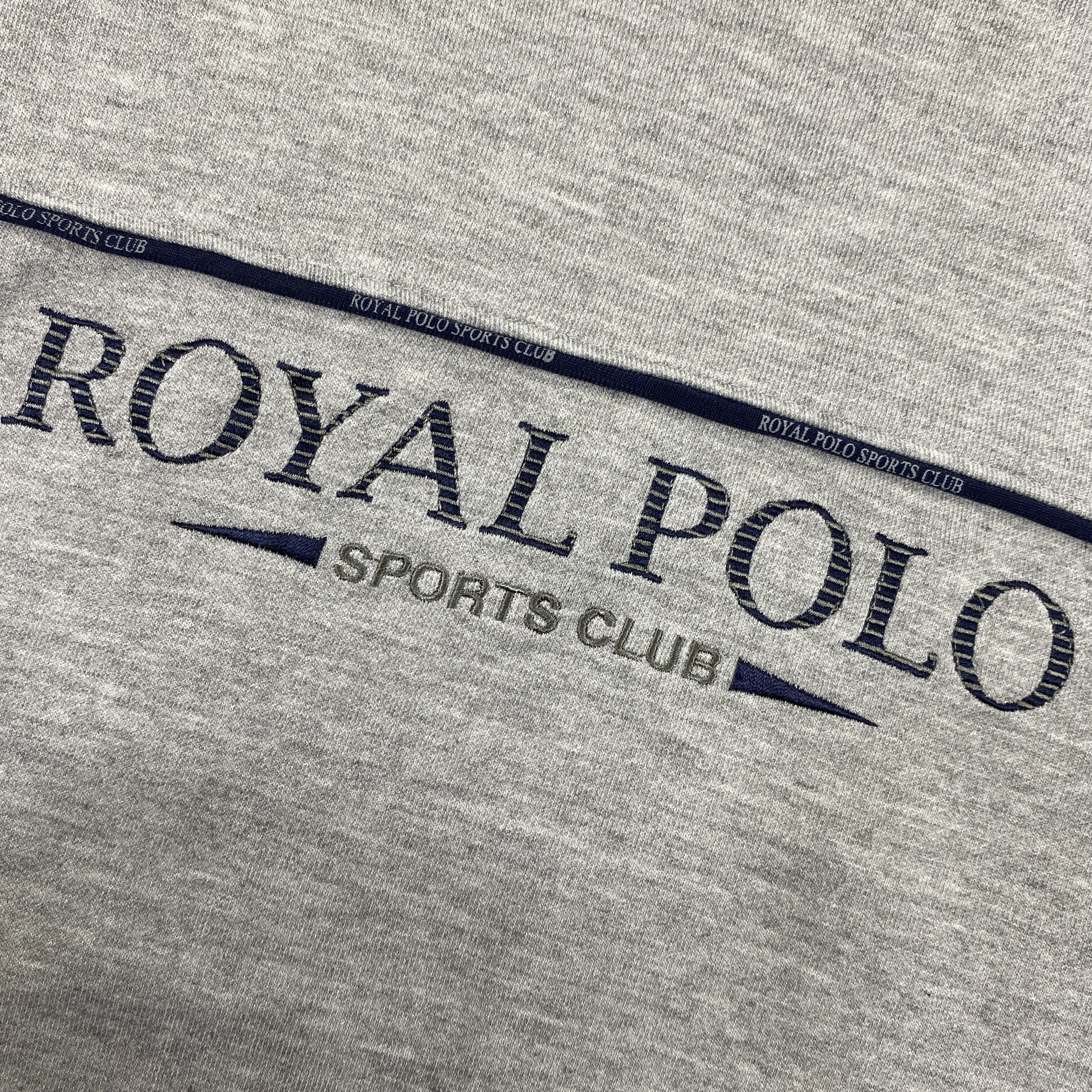 Japanese Brand Vintage Royal Polo Gray Sweatshirt -SW147 Size US M / EU 48-50 / 2 - 8 Thumbnail