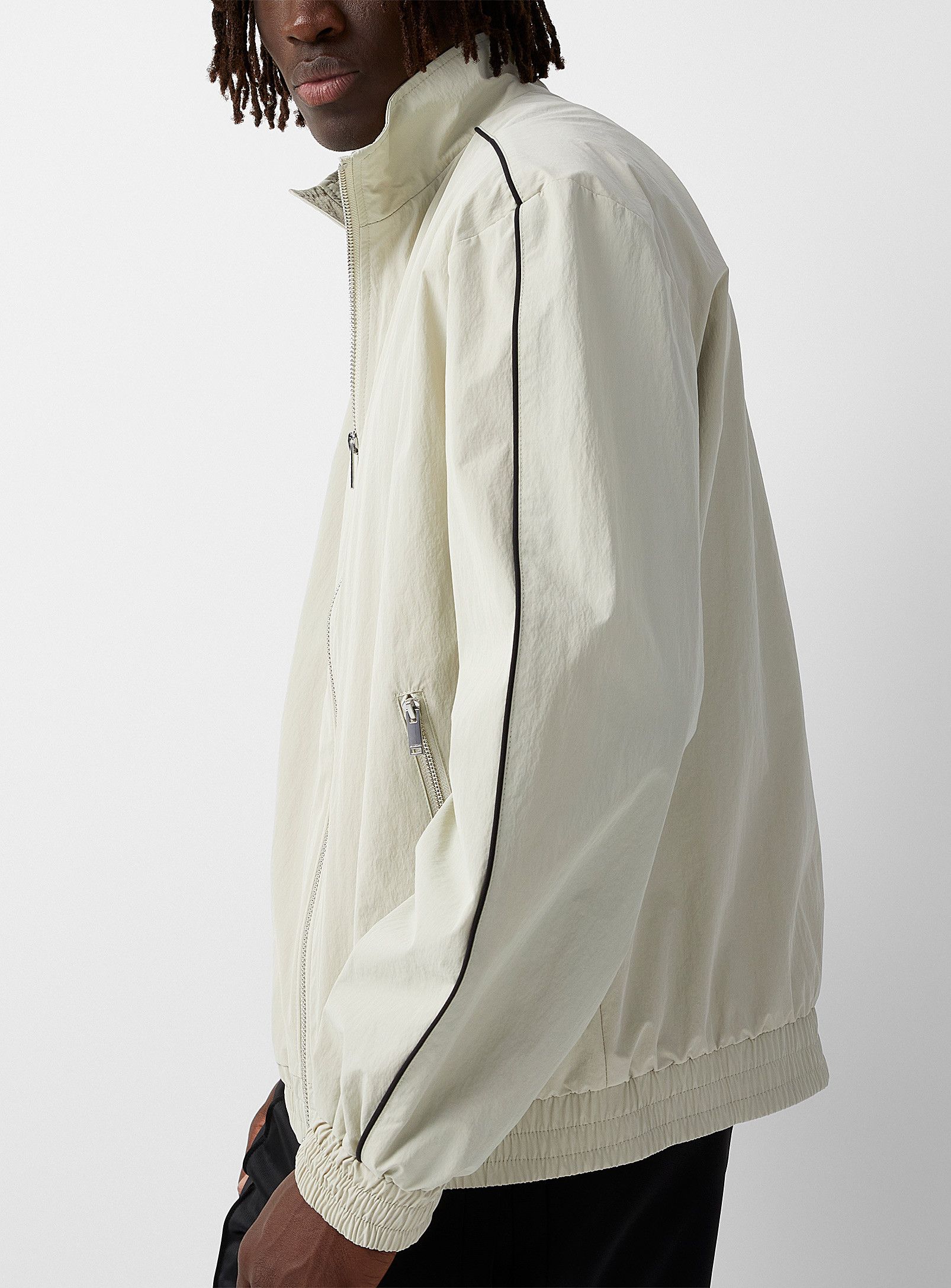 Han Kjobenhavn BNWT AW23 HAN KJOBENHAVN ACCENT PIPED NYLON JACKET 48 Size US M / EU 48-50 / 2 - 11 Thumbnail