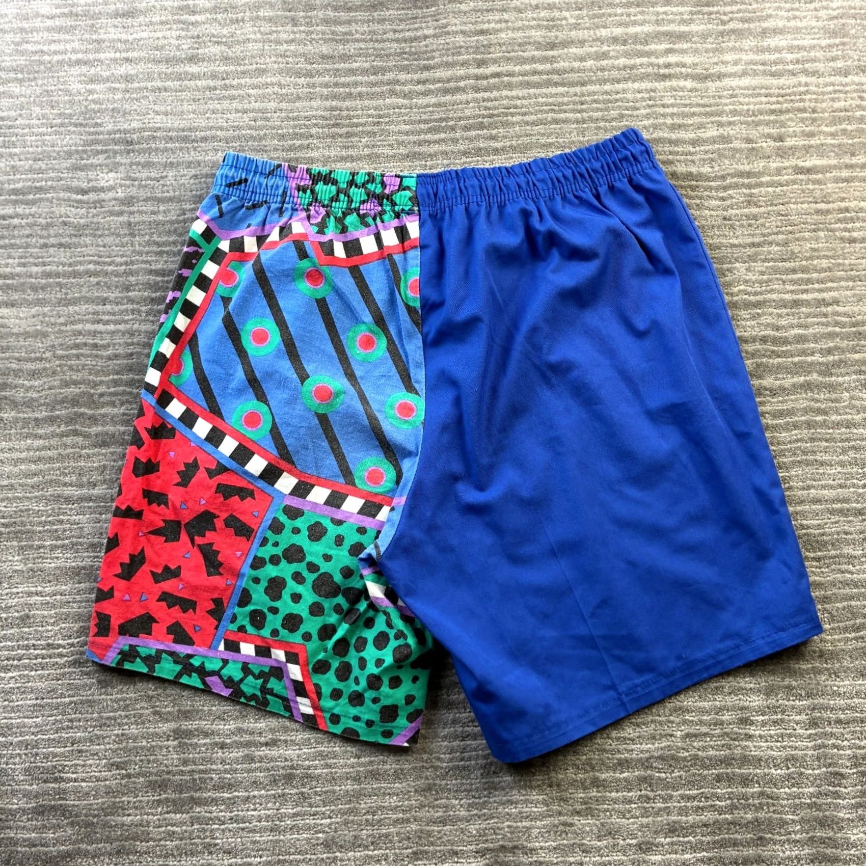 Vintage VINTAGE Surf Bustrs Shorts Mens Large Blue Geometric USA Made 90s Surfwear Cotton Casual Size US 33 - 3 Thumbnail
