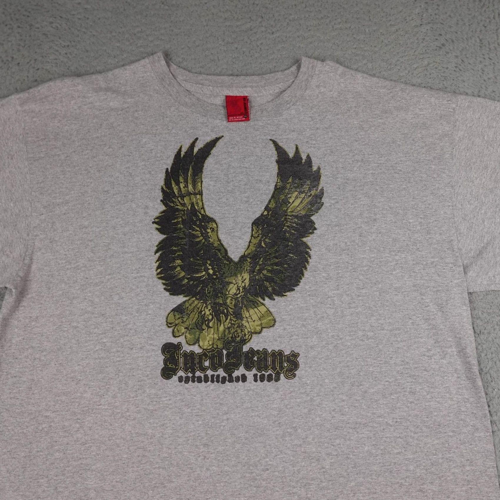 JNCO JNCO Jeans Shirt Mens 2XL Gray Eagle Graphic Tee Streetwear Skate Gothic Y2K Size US XXL / EU 58 / 5 - 4 Thumbnail
