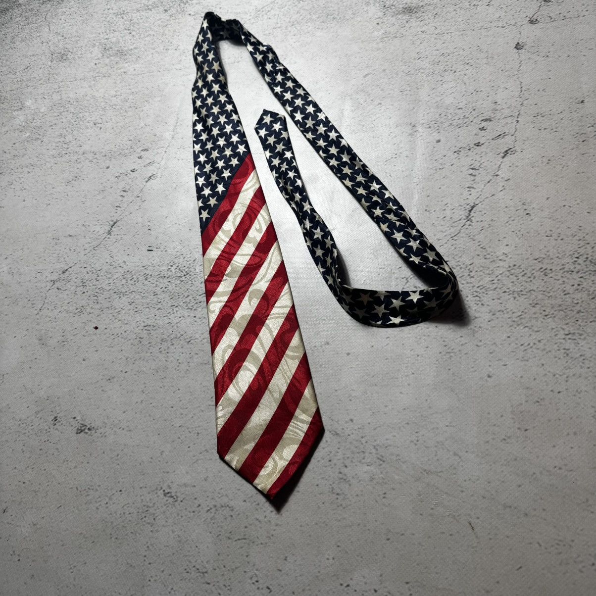 Japanese Brand vintage y2k american flag tie usa archive rick owens style Size ONE SIZE - 4 Thumbnail