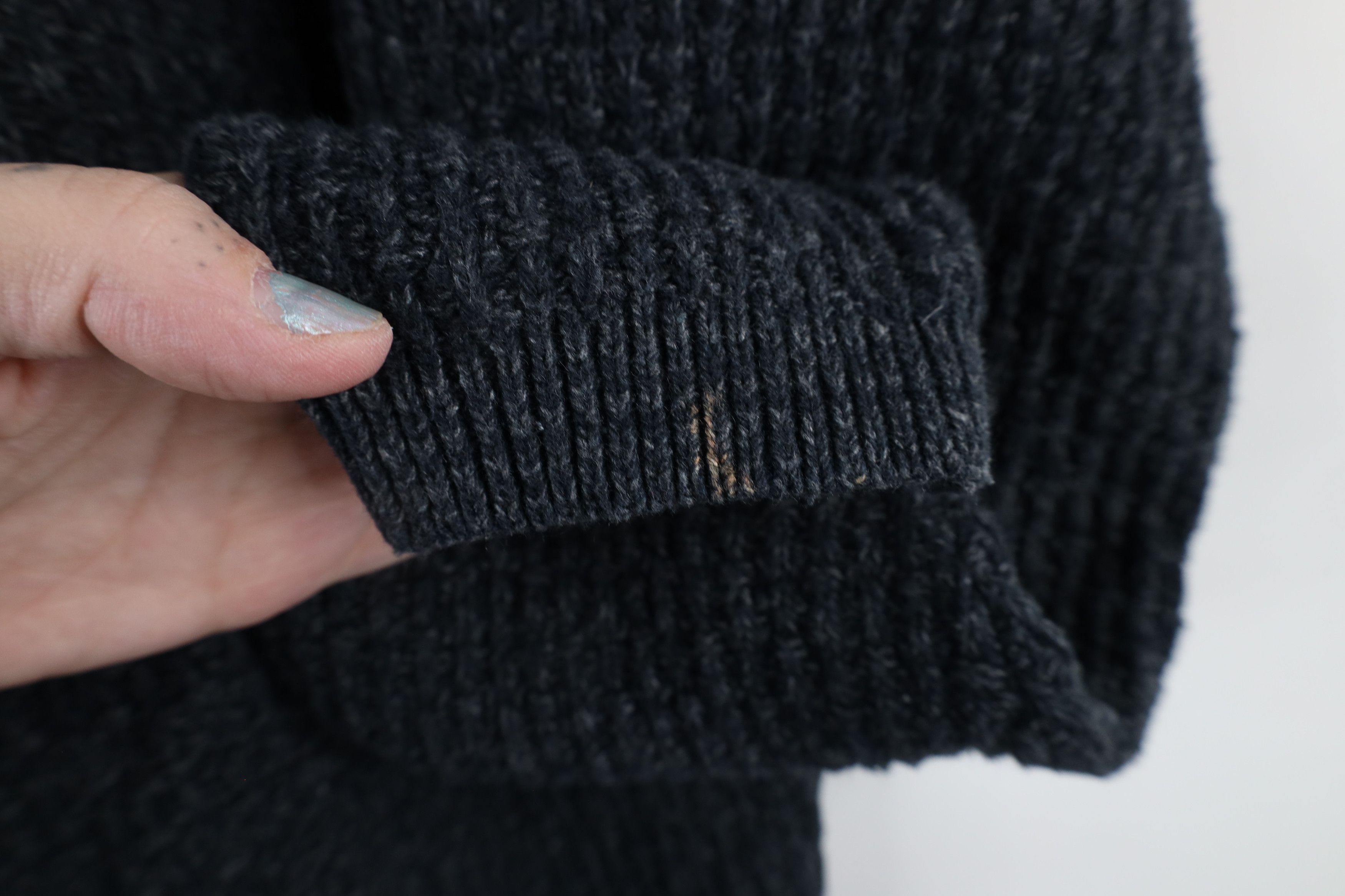 Vintage Vintage 90s Streetwear Cotton Ribbed Knit Henley Sweater Size US M / EU 48-50 / 2 - 6 Thumbnail