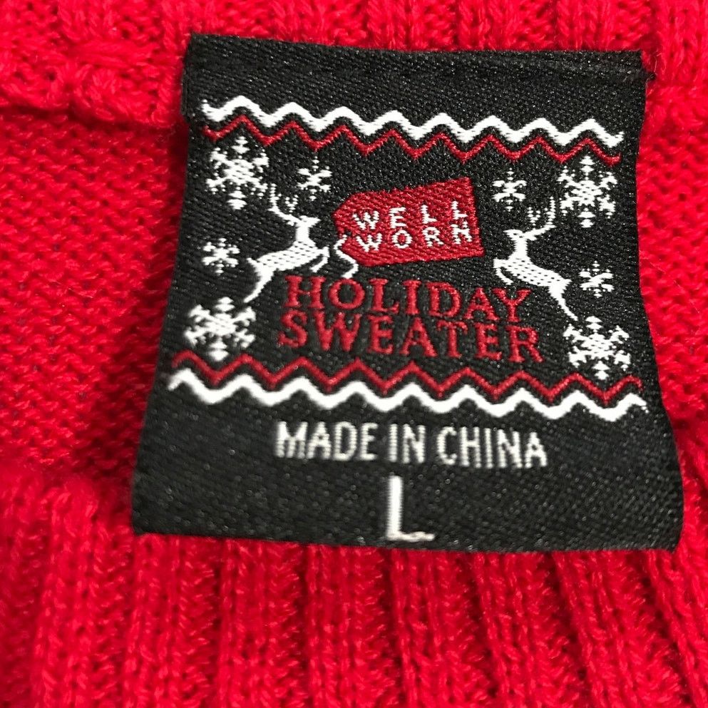 Other Well Worn Red Holiday Santa Claus Suit Mens Sweater L Size US L / EU 52-54 / 3 - 3 Thumbnail