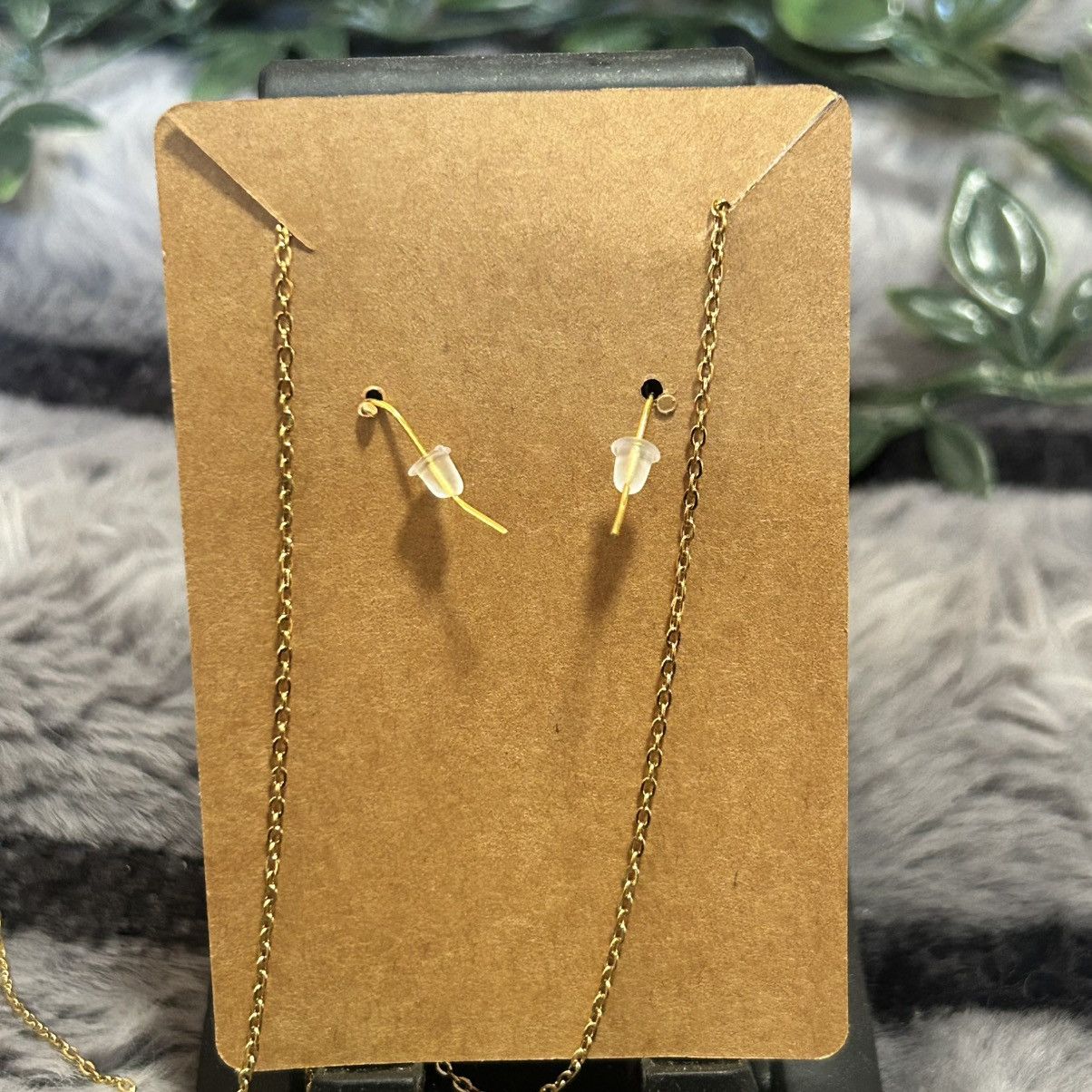 Handmade Handcrafted elegant vintage dogtooth glass necklace set Size ONE SIZE - 3 Thumbnail