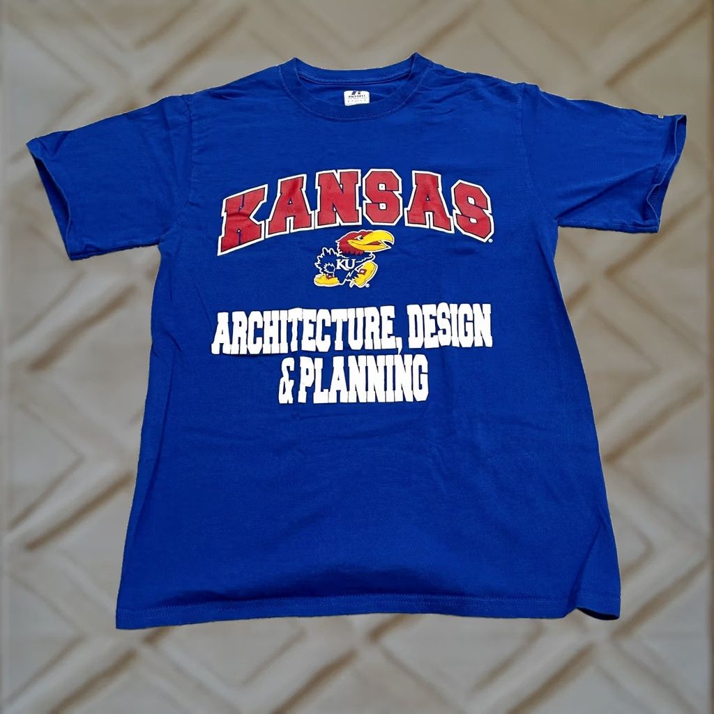 Russell Athletic Russell Athletic Kansas University Graphic T-Shirt Mens Small Blue Crew Neck Tee Size US S / EU 44-46 / 1 - 1 Thumbnail