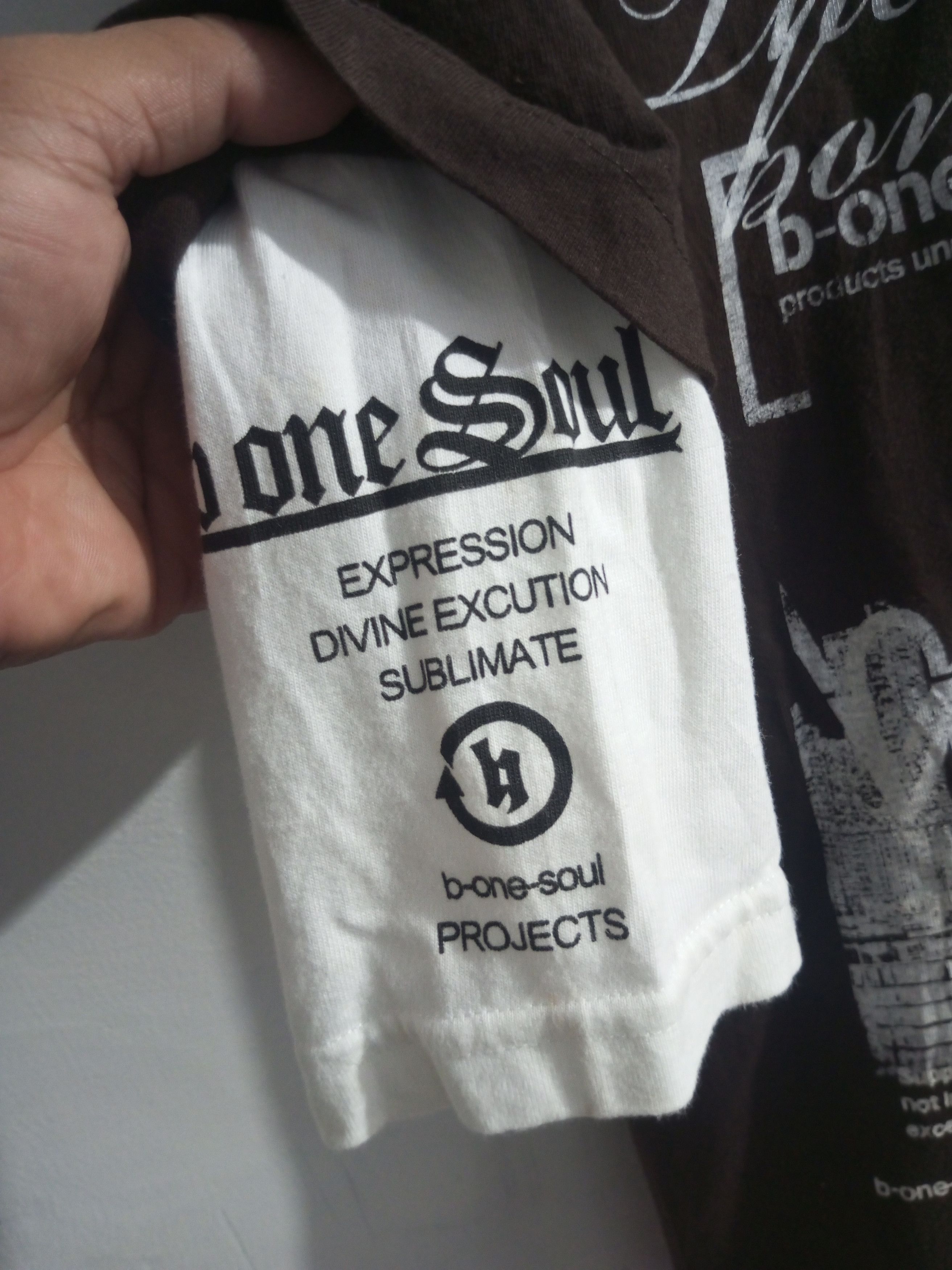 Japanese Brand × Vintage Vintage b one soul poem double layer t shirt Size US L / EU 52-54 / 3 - 4 Thumbnail