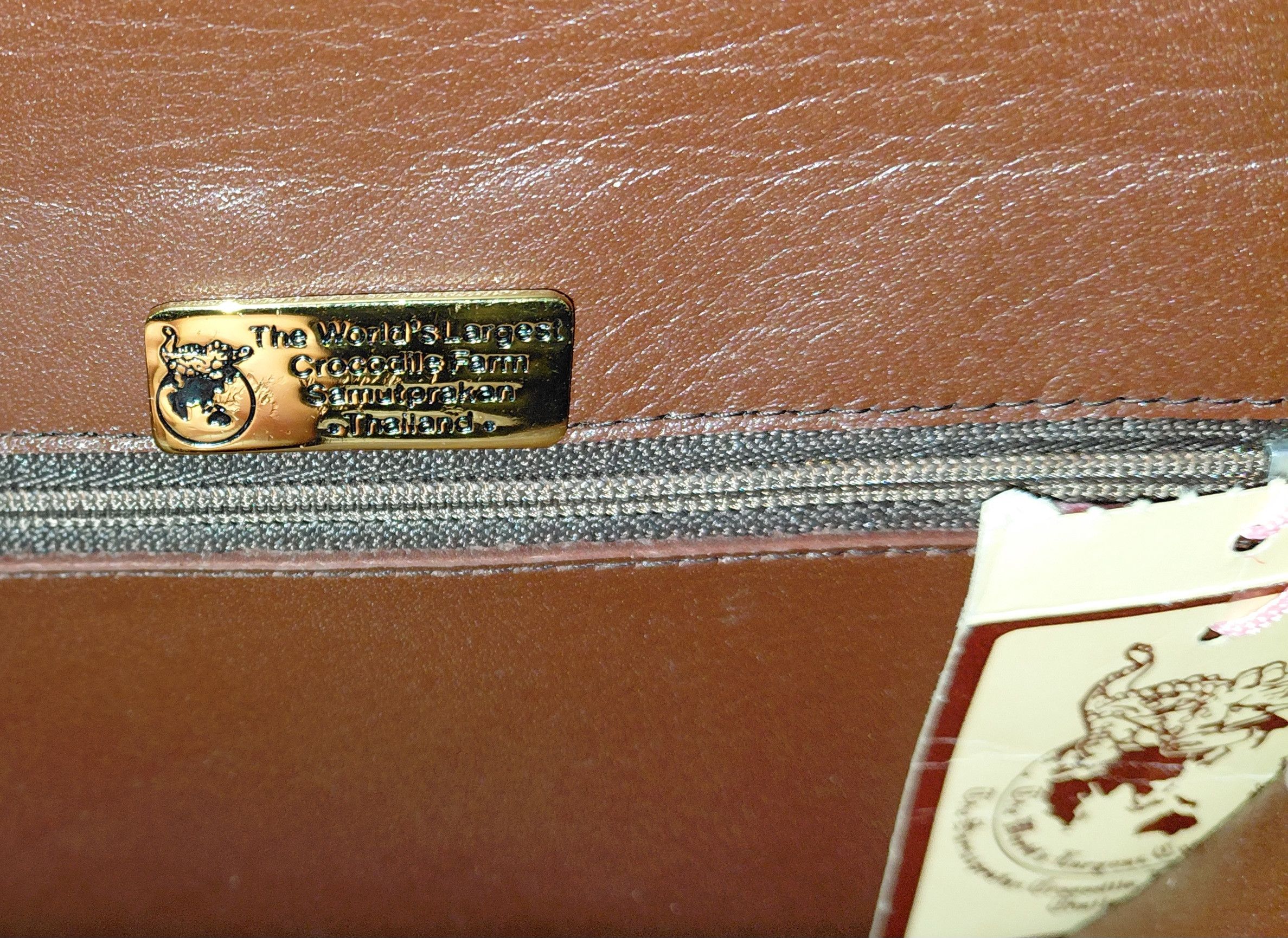 Diamond Leather Collection Real crocodile leather purse, with wallet and shoes Size ONE SIZE - 24 Thumbnail