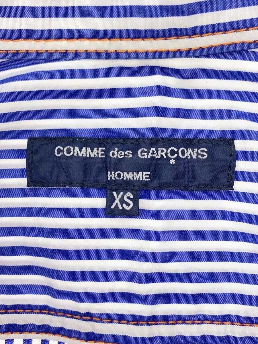 Comme des Garcons × Comme des Garcons Homme Contrast Stitch Striped Short Sleeve Button Shirt Size US XS / EU 42 / 0 - 4 Thumbnail