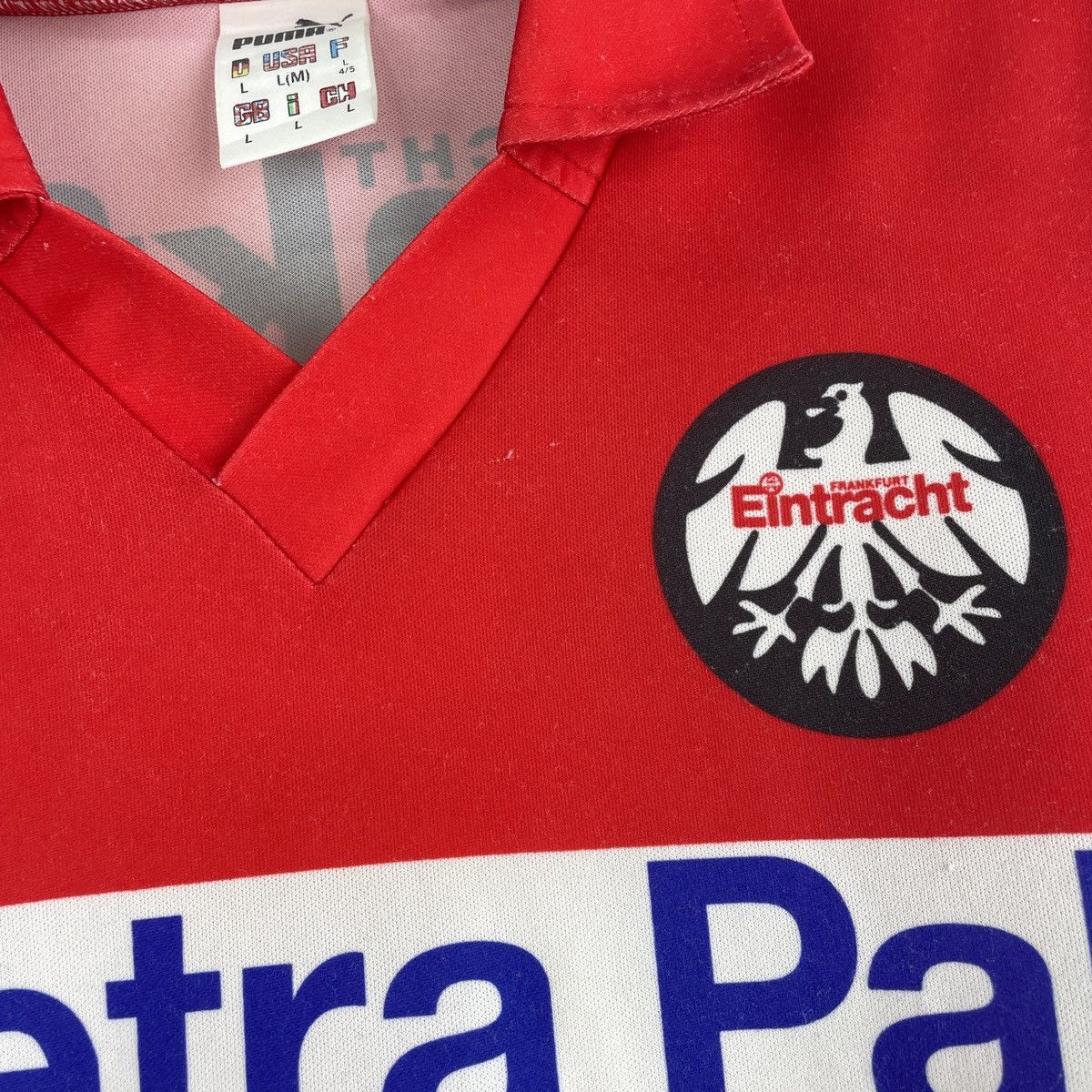 Puma Vintage Eintracht Frankfurt Home Jersey Puma Shirt 1993/1994 Size US L / EU 52-54 / 3 - 4 Thumbnail