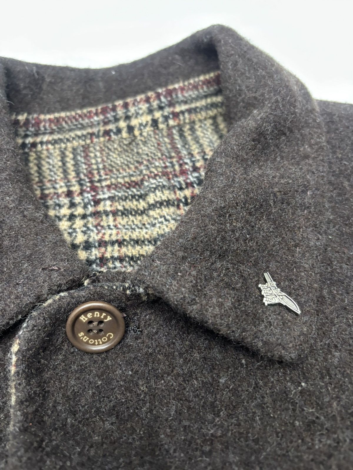 Issey Miyake Henry Cottons 80s Herringbone French Hunting Jacket Size US M / EU 48-50 / 2 - 21 Thumbnail