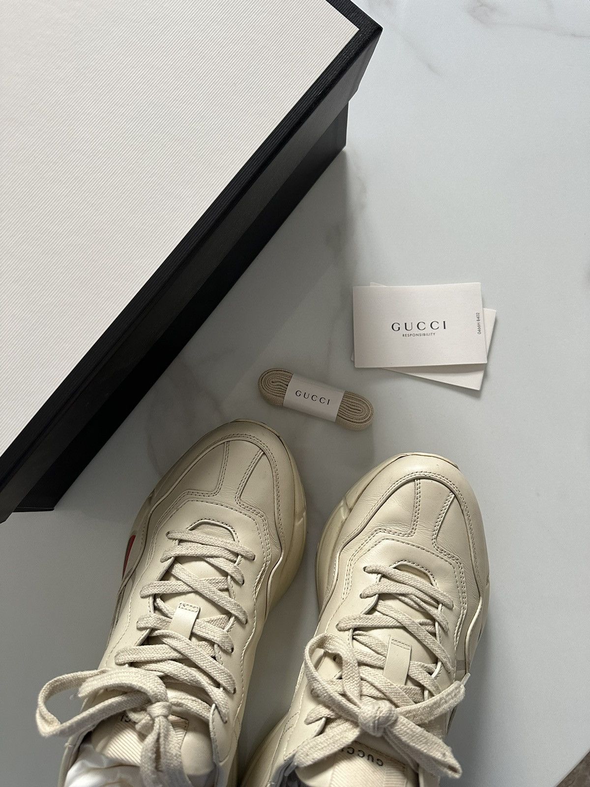 Gucci Gucci Rhyton Sneaker with Logo Size US 6 / EU 39 - 4 Thumbnail