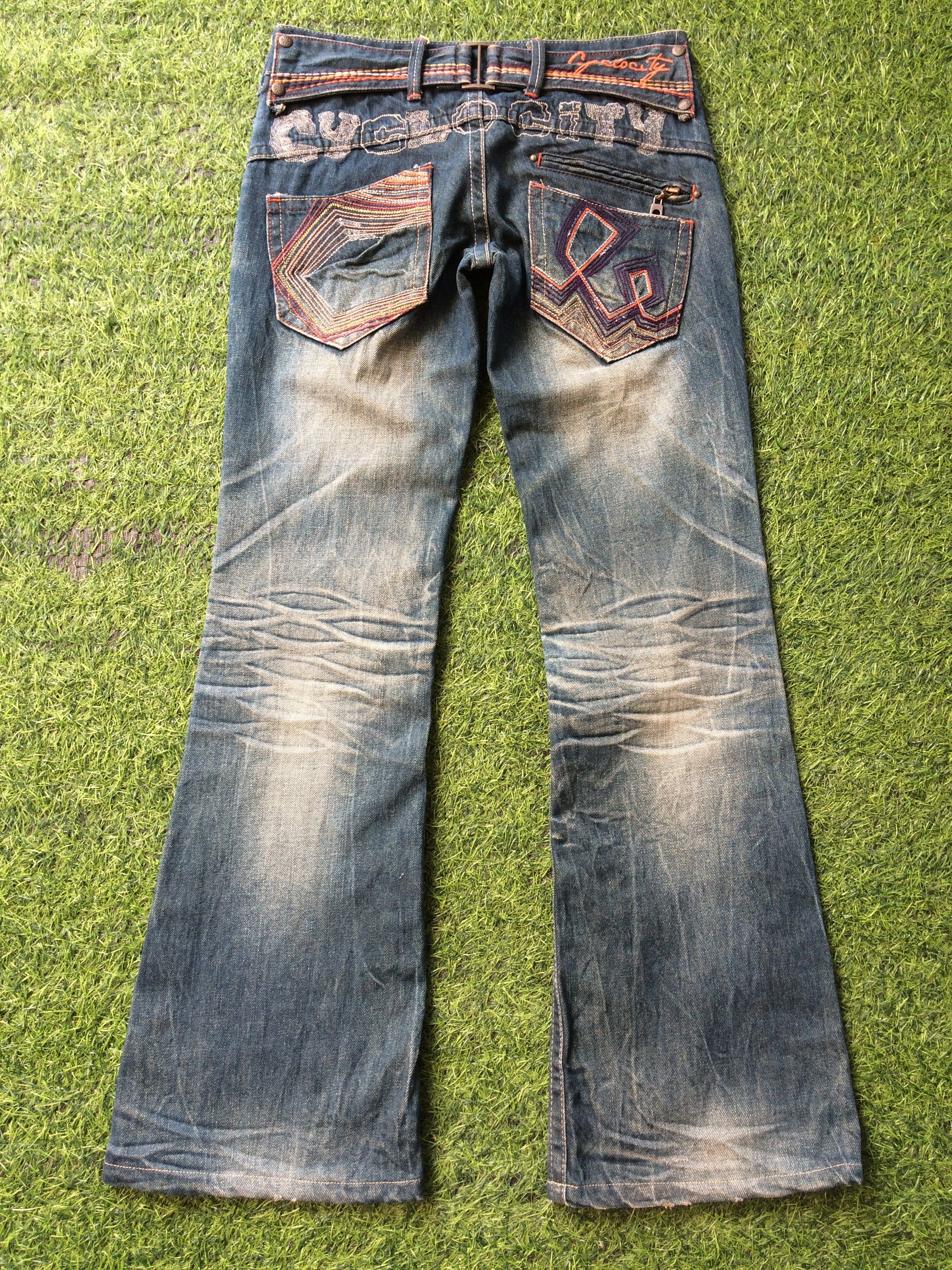 Distressed Bell Bottom Flare Jeans #D-494